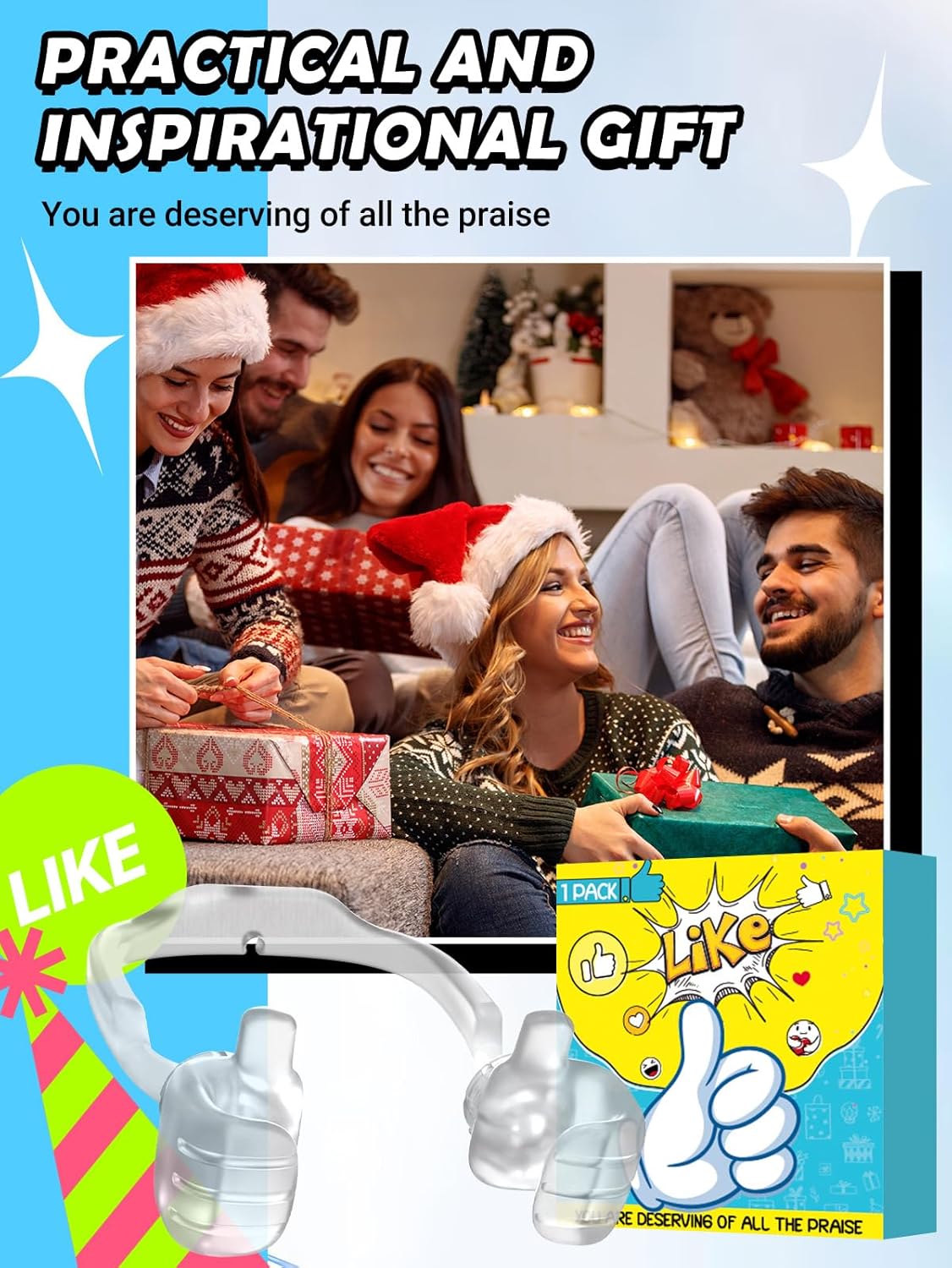 Cell Phone Stand Thumbs Up Lazy Phone Stand - Phone Holder 2025 College Graduation Gifts for Her Him Cellphone iPhone Stand for Desk Birthday Gifts for Teens Girls Boys Adults Women Men Wife