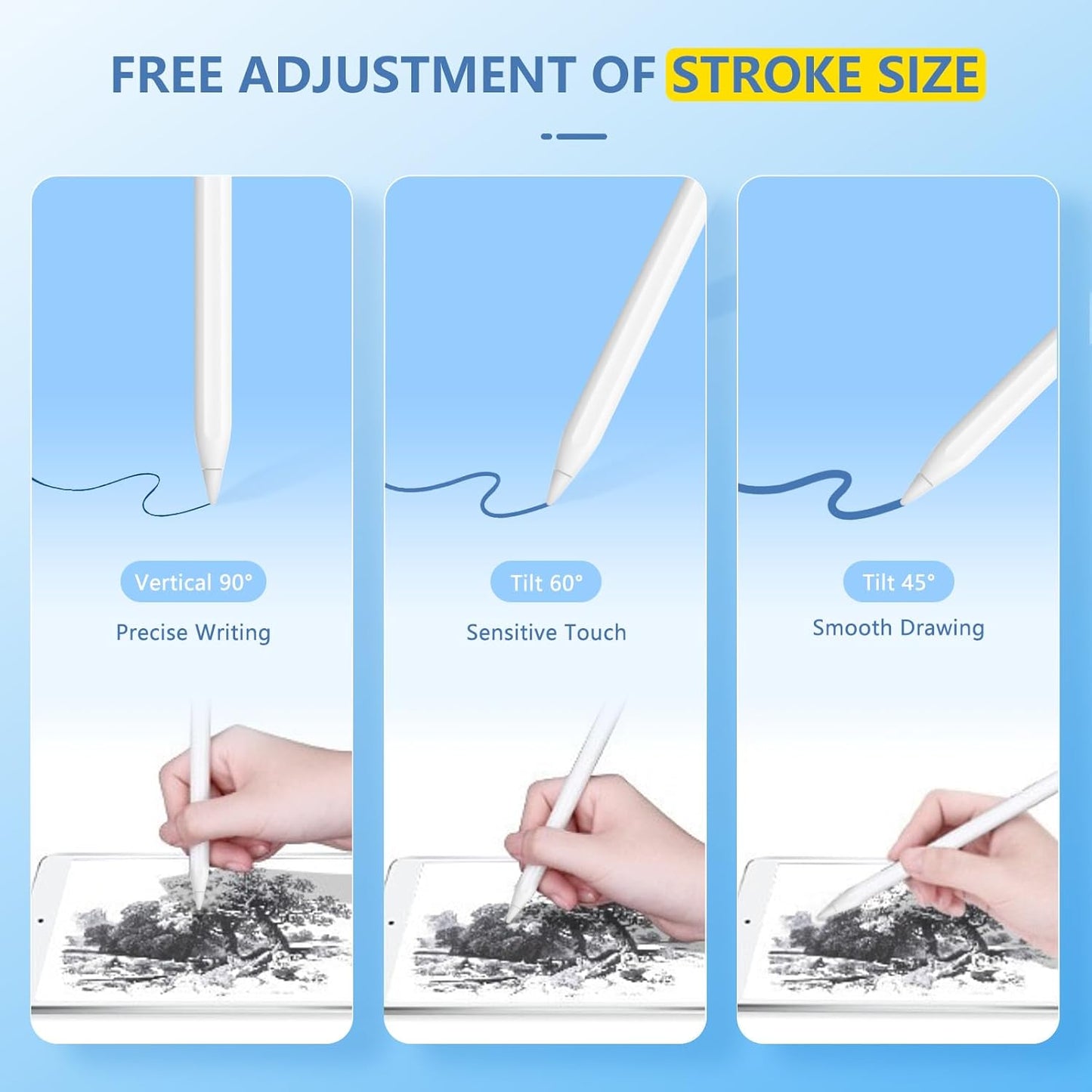 8 Pack for Apple Pencil 2nd Generation Tips,Upgraded Replacement Pencil Nibs for Apple Pencil Tips and Apple Pencil 1st Generation,Accessories Compatible with Apple Pencil 2 Gen iPad Pro Pencil Tips