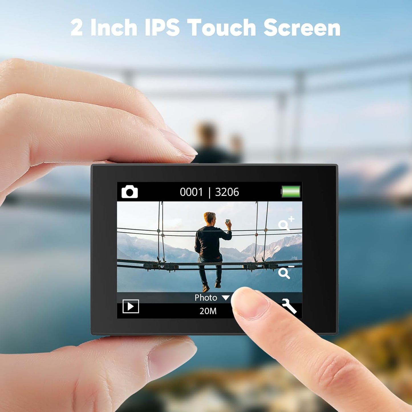 AKASO EK7000 Pro 4K30fps Action Camera with Touch Screen EIS 131ft Waterproof Underwater Camera Remote Control 5X Zoom with Helmet Accessories Kit (with 128GB MicroSD Card)