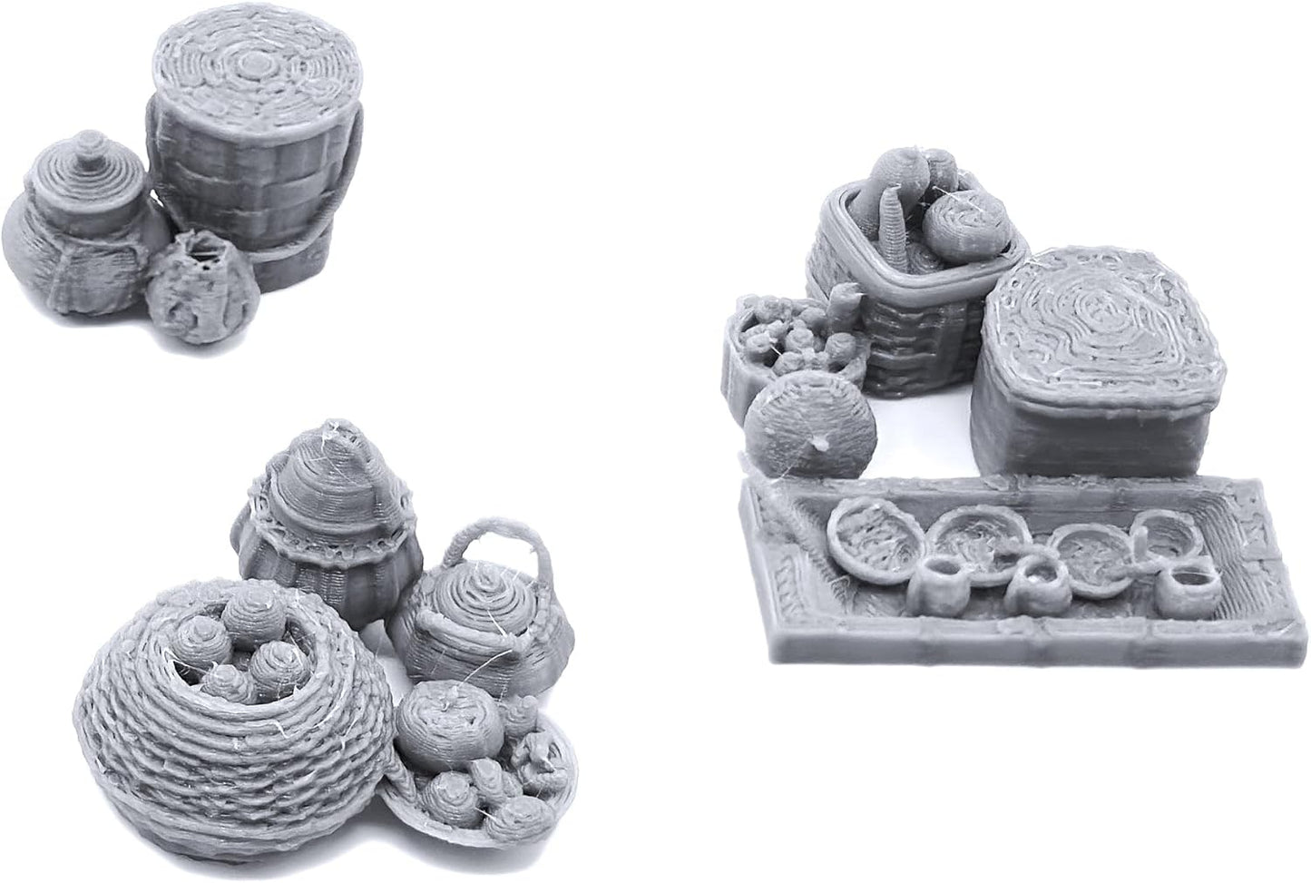 EnderToys Forest Ranger Furnishings by Printable Scenery, 3D Printed Tabletop RPG Scenery and Wargame Terrain 28mm Miniatures