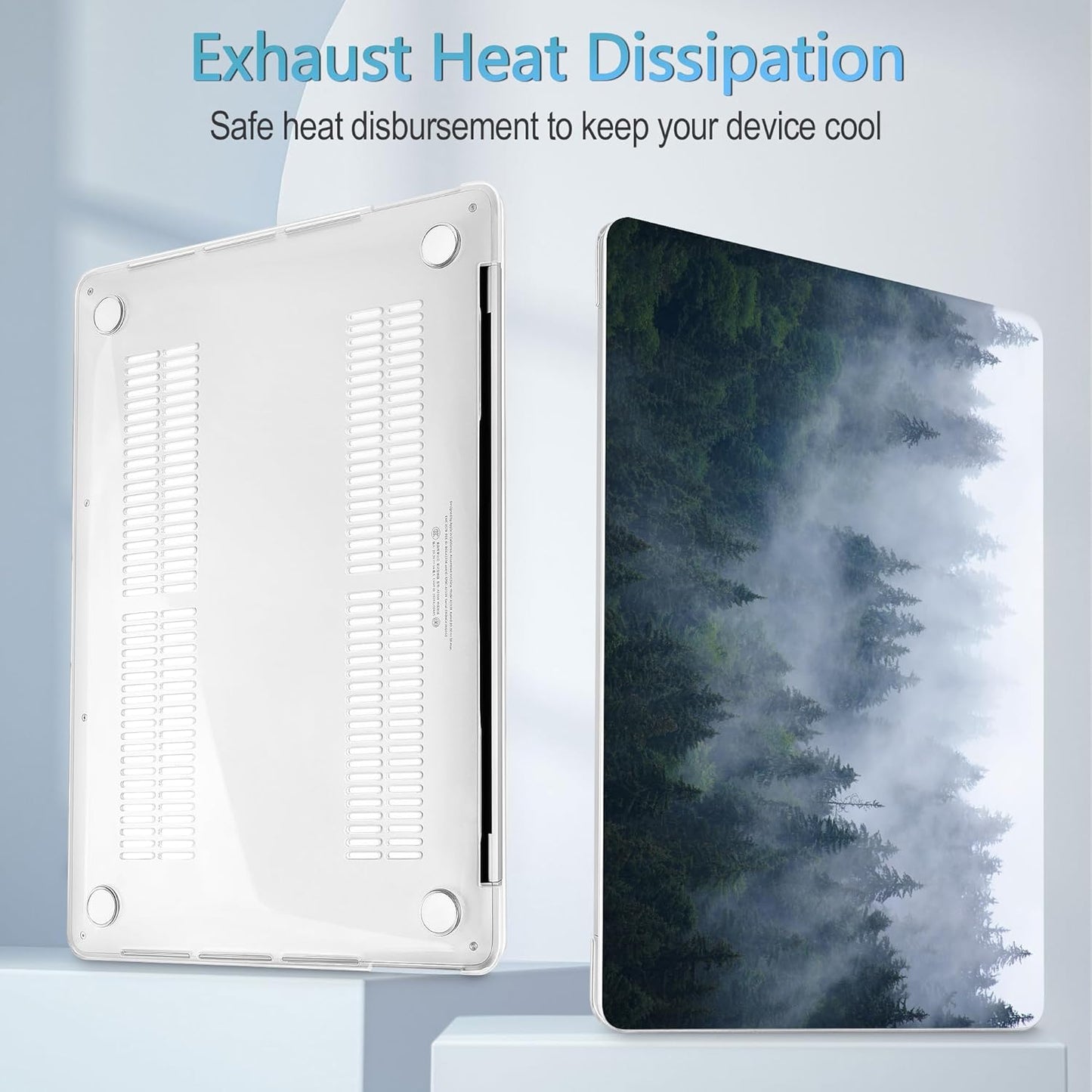 Mektron for MacBook Pro 16 inch Case A2141 Release 2019 2020, Soft-Touch Plastic Hard Case Cover 16-inch Pro Retina Display with Touch Bar fits Touch ID, Fir Forest