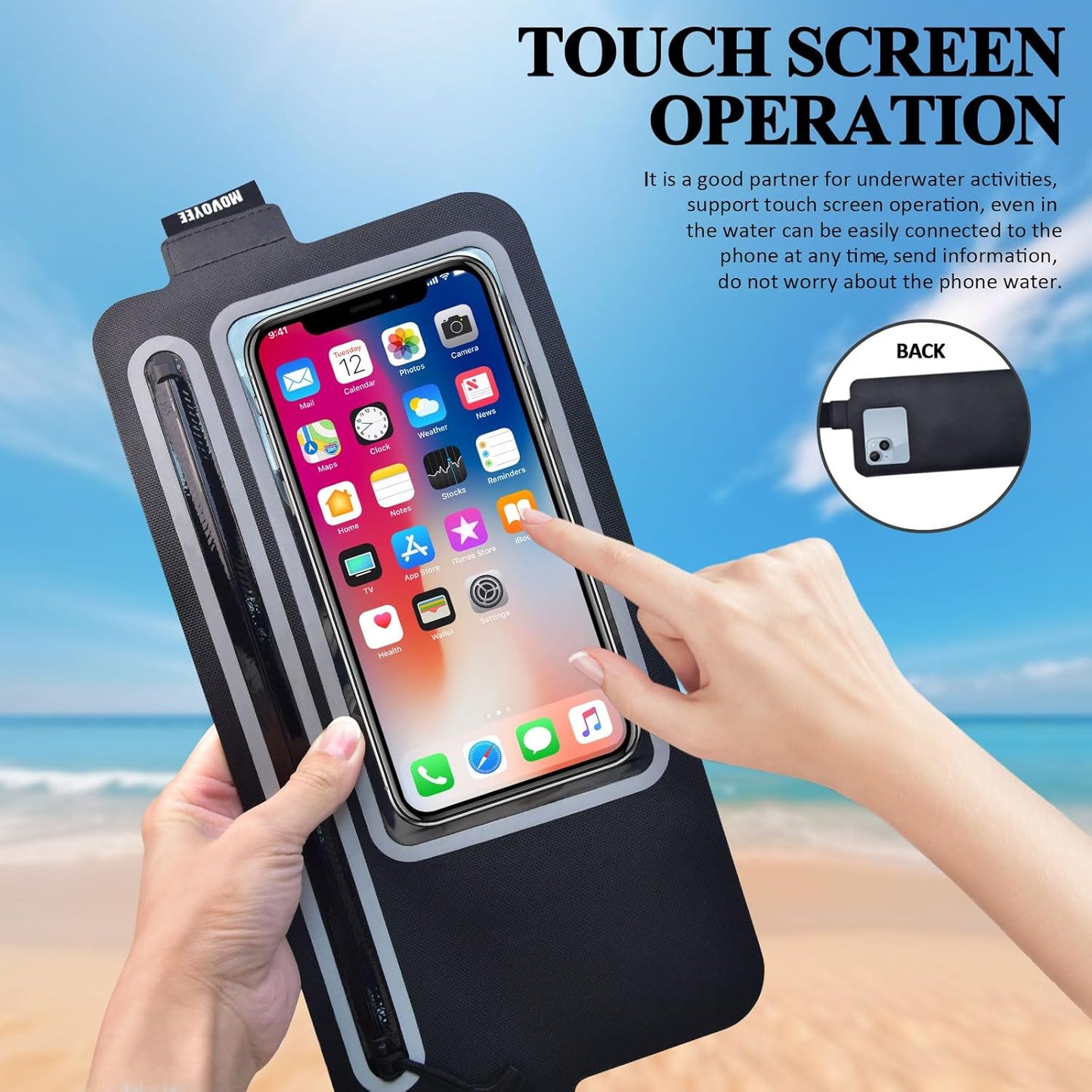 Dry Bags Waterproof Fanny Pack Women for Swimming Men Kids Beach Travel Water Sports Kayaking Boating Floating Fishing Hiking,Running Belt Bag GYM Exercise, Small Cell Phone Waist Pouch Black