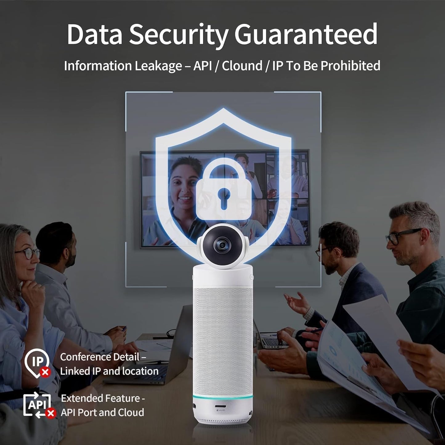 KanDao Meeting S - 180° Standalone Video Conferencing Camera, Microphone & Speaker Video Audio 4-in-one Meeting Camera, AI Smart Framing & Tracking, Hybrid Meeting Room Conference System, Zooming