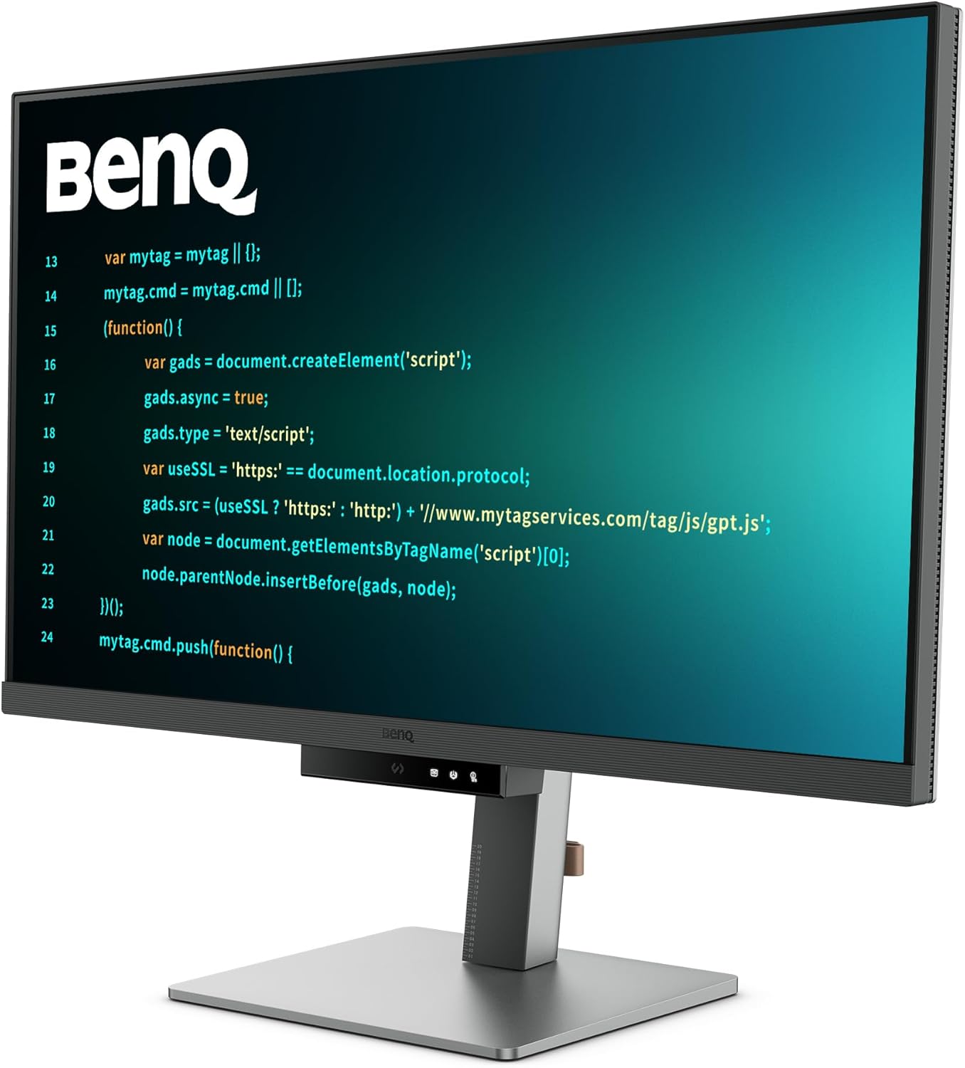 BenQ RD320U 32” 4K 3840x2160 Programming Monitor with 2000:1 Contrast Ratio, Nano Matte Panel, Backlight, 90W USB-C, Coding Modes, Night Hours Protection, Ergonomic Design, and Eye-Care Technology