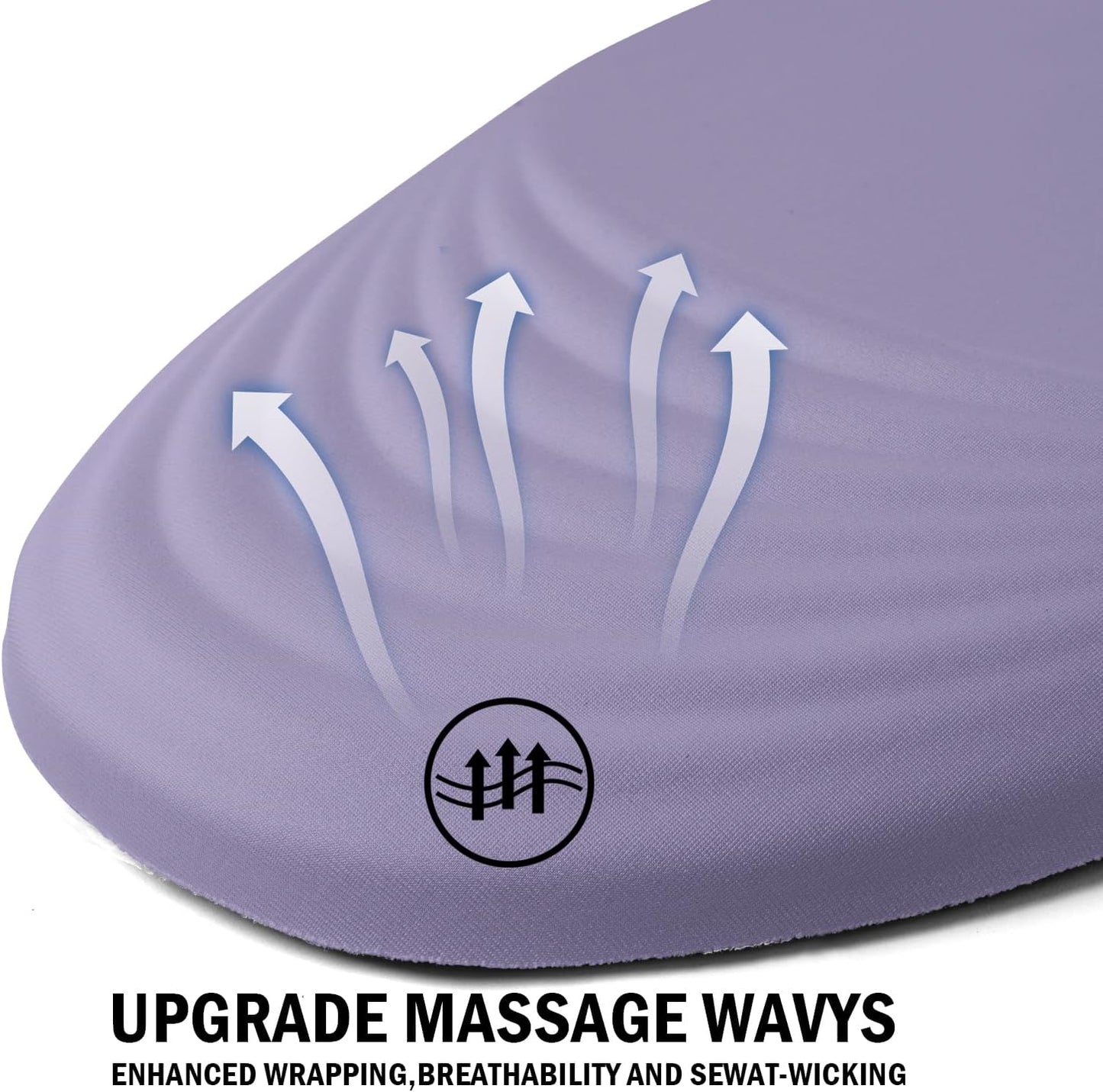 Ergonomic Mouse Pad with Wrist Rest Support,Mousepad Relief Carpal Tunnel Pain, Entire Memory Foam Mouse Pad with Non-Slip PU Base, Wireless Mouse Pad, Purple