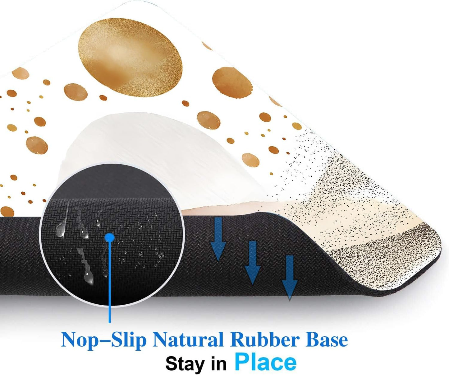 Aesthetic Mountains Boho Mouse Pads for Desk, Portable Wireless Computer Mouse pad Small Design with Women, Non-Slip Rubber Base Laptop Mousepad 9.5" x 7.9" Smooth Surface for Office & Travel