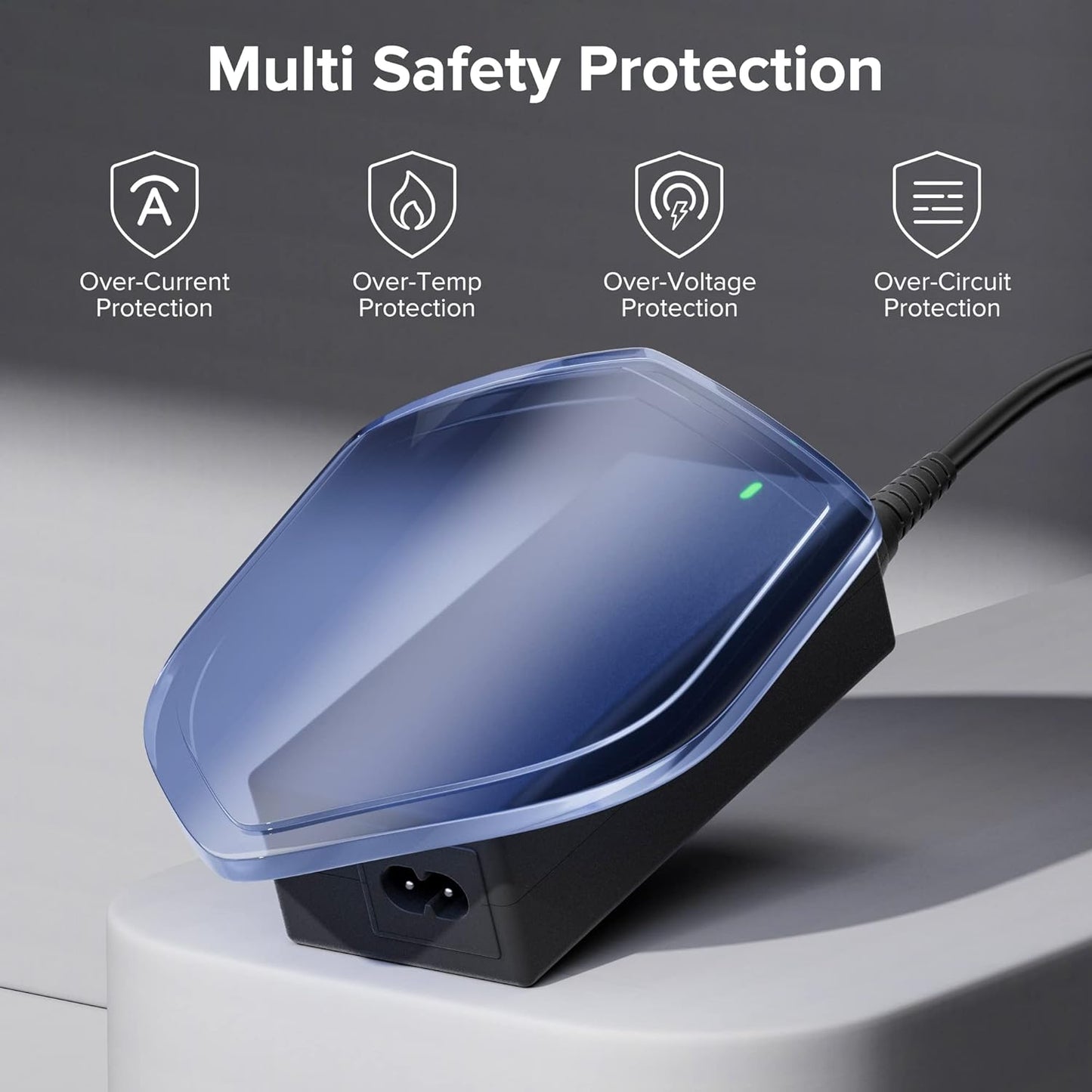 ZOZO Universal Laptop Charger 90W AC Adapter for HP Dell Gateway Toshiba Lenovo Acer ASUS Samsung Sony Ultrabook Chromebook DC Output 12V 15V 18.5V 19V 19.5V 20V Power Supply Cord with 19 Tips