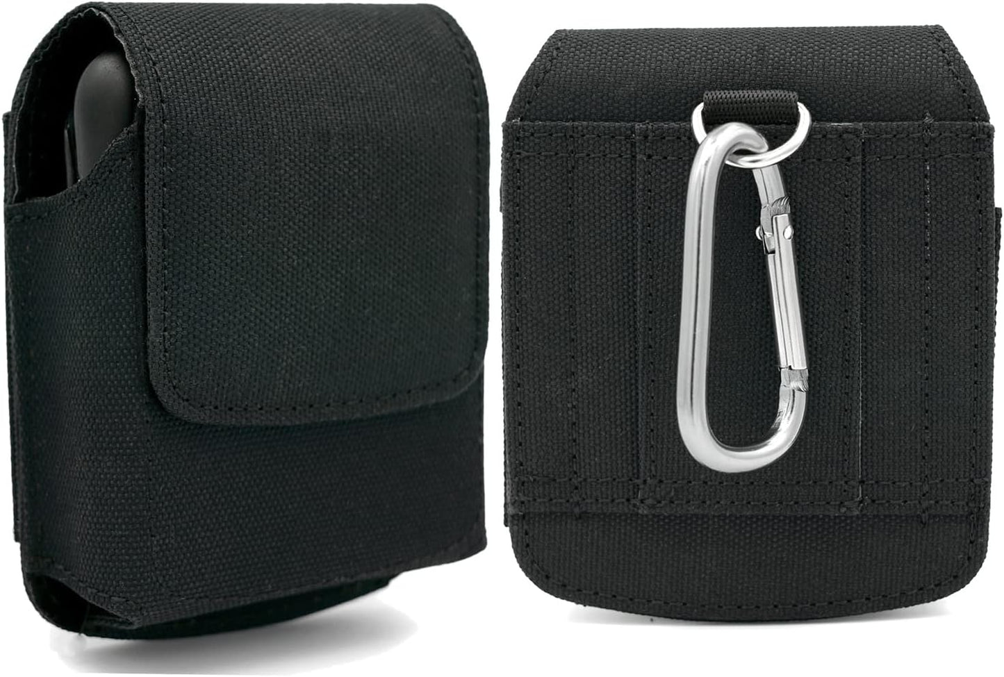 BECPLT for Galaxy Z Flip7 FE 7 6 5 4 3 Nylon Cell Phone Pouch Holster Case with Belt Clip Cover for Samsung Galaxy Z Flip 5G Motorola Razr 40 Ultra Motorola Razr 2022 2019