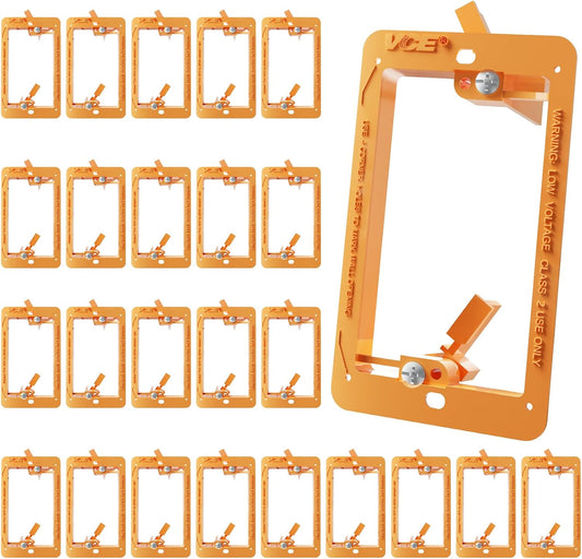 VCE 25 Pack Low Voltage Mounting Brackets, Orange