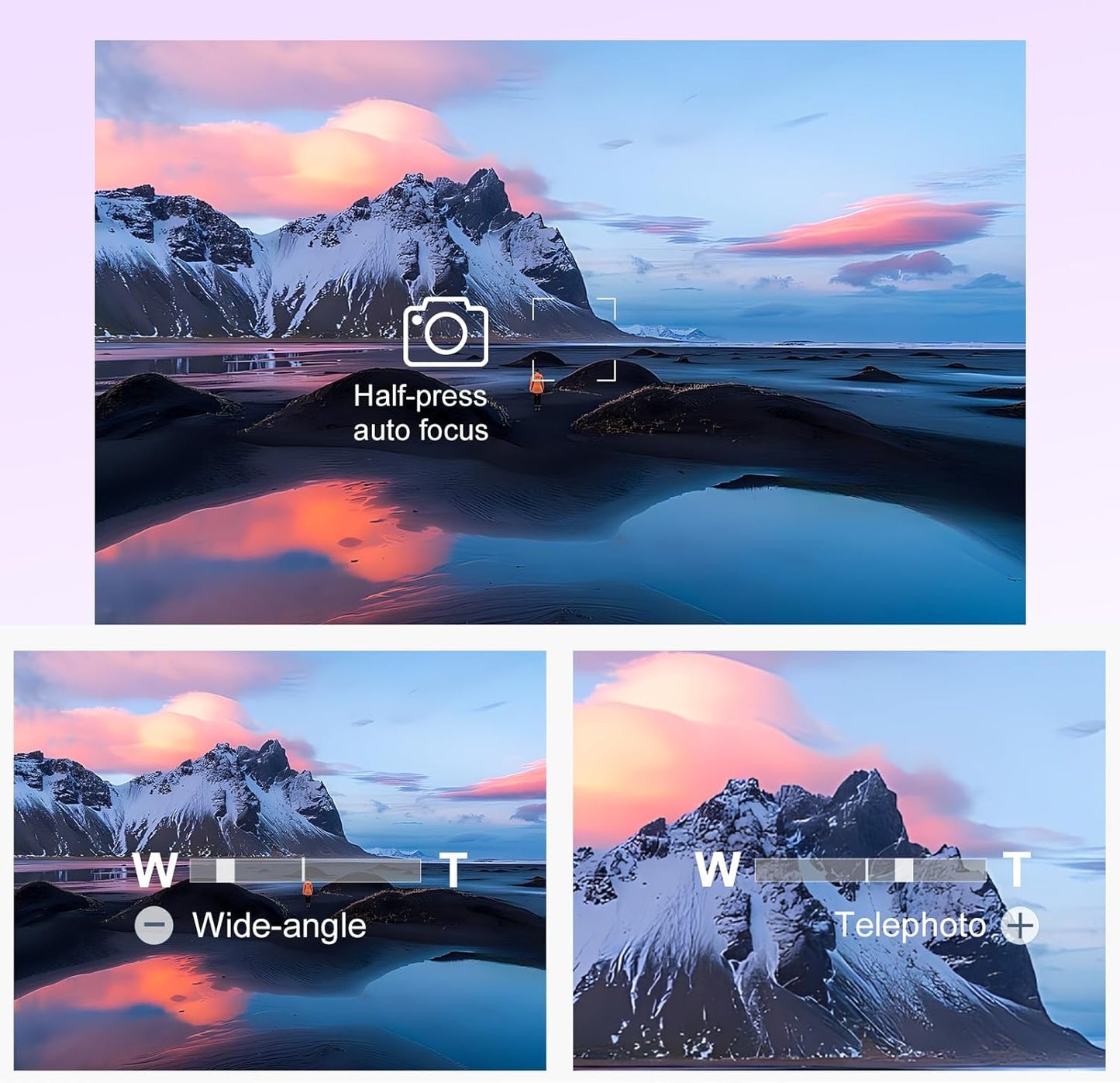 AODELAN Camera Wireless Shutter Release Remote Control for Sony ZV-E10, FX3, ZV-1, A7SM3, A7C, A7RIV, Alpha 9,7R IV,7R III, 7 III, RX0 II, RX100 M7,6600, 6400, 6100, 9 II; Replces Sony RMT-P1BT