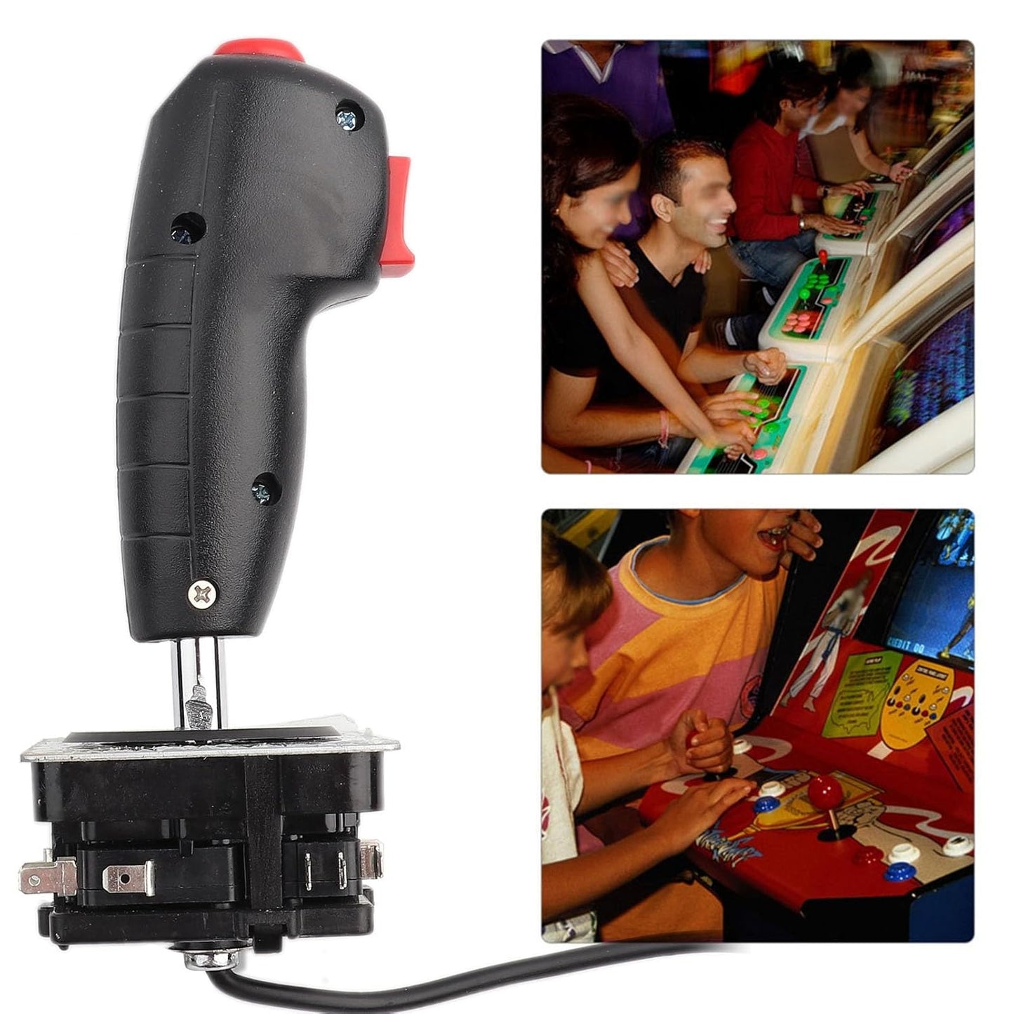 Flight Joystick 8-way adjustable joystick with trigger and top launch button for video game simulator flyer