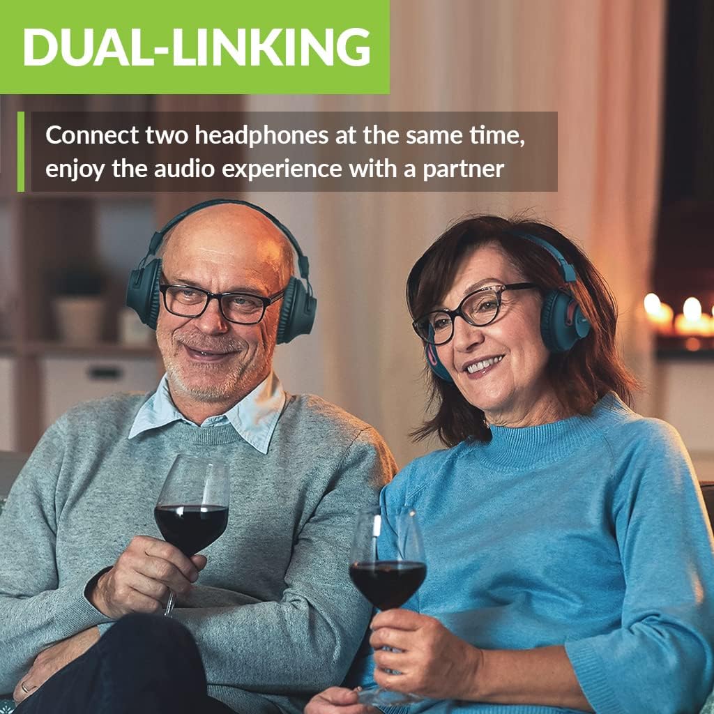 Avantree Audikast Plus – Bluetooth Audio Transmitter for TV with Optical & AUX Audio Out, Wireless Adapter for Headphones, 100ft Range, Dual Link, Volume Control