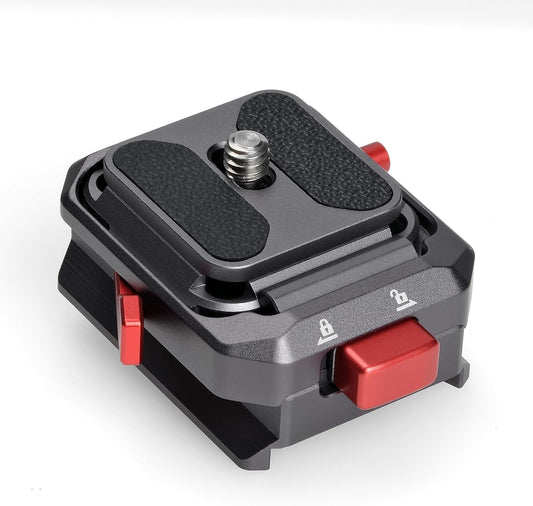 IFOOTAGE Q38-RSMINI Quick Plate, Tripod Quick Release System, Camera Screw Tripod Mount Plate, Easy to Lock for Tripods, Stabilizers, DSLR, Sliders, Lightweight and Compact for Photographers