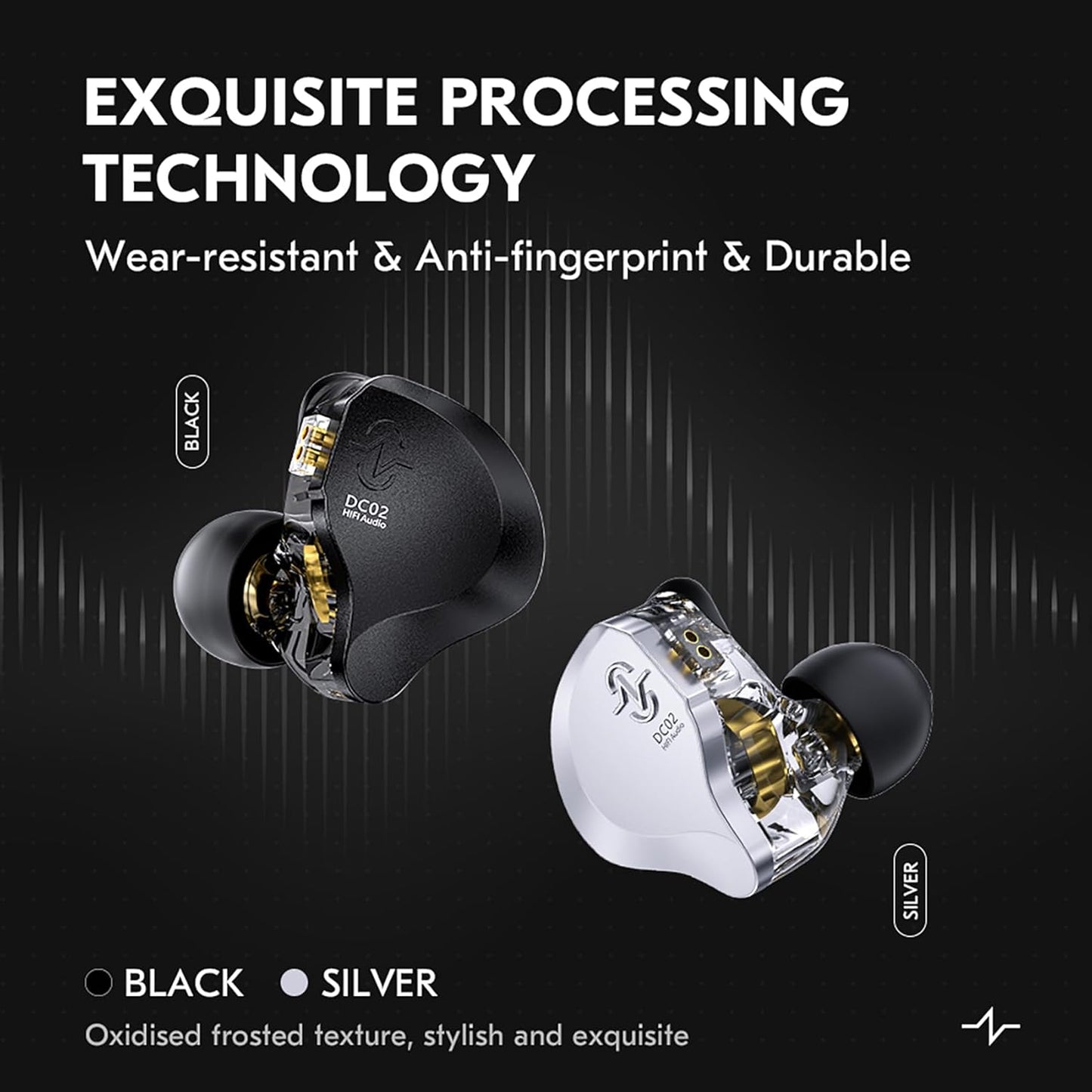 in Ear Monitor Headphones,CCZ DC02 Type-C IEM Earphone Dual Magnetic Circuit DD Wired Headphones,Professional Hifi Earphone,Stereo Sound Gaming Earbuds Headphone,CCZ In Ear Monitor for System