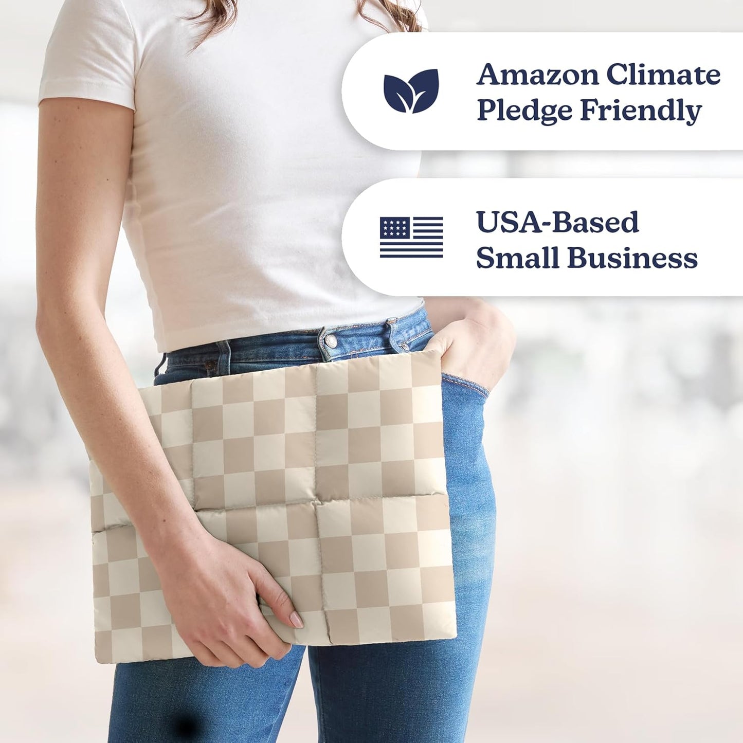 Vandel Puffy Laptop Sleeve Case, 13-14 inch Laptop Sleeve Bag, Waterproof Fabric Laptop Case 13.3 Inch, Compatible with MacBook Air/Pro 13 / Pro 14