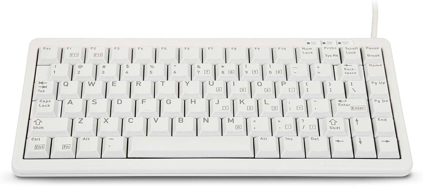 CHERRY ML 4100 Ultraslim Keyboard- Light Gray - US 83 Key Layout. USB & PS/2 (G84-4100LCAUS-0)