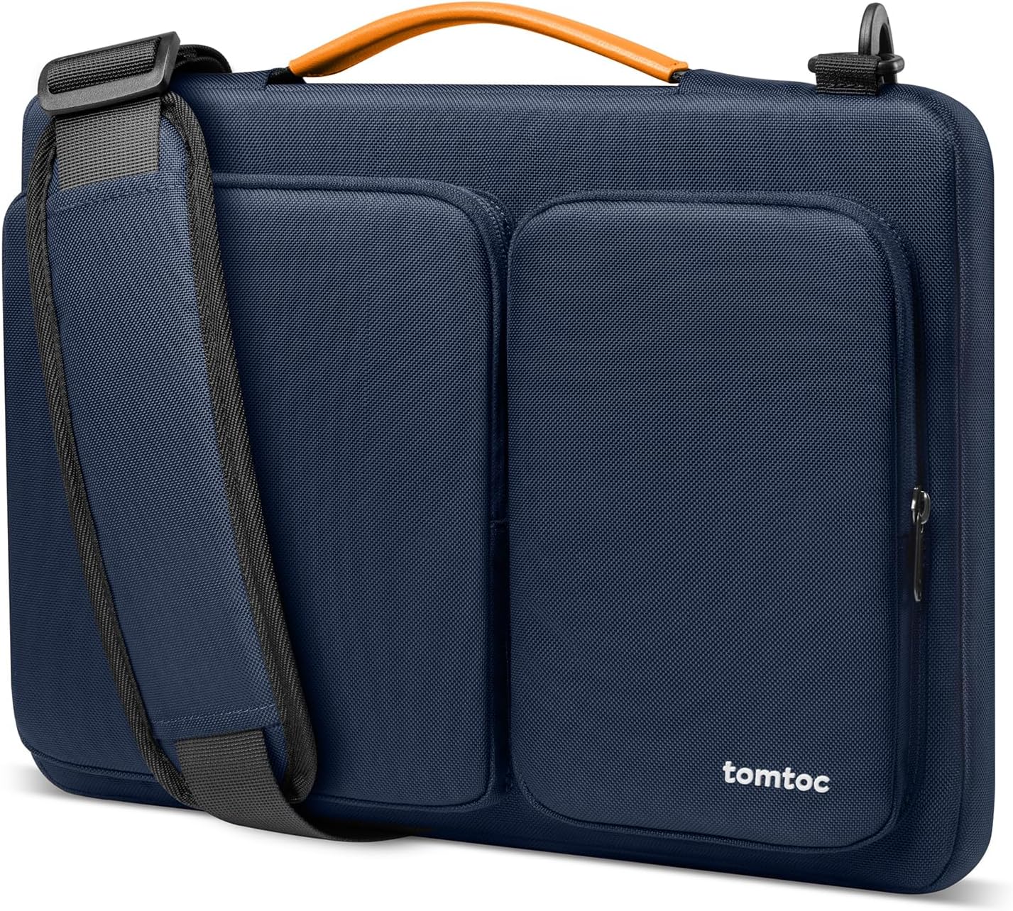 tomtoc 360° Protective Laptop Shoulder Bag for 15.6 Inch Laptop, Fit Acer Aspire 3/5/7, Dell Inspiron/XPS, ASUS ROG/TUF, Lenovo ThinkPad L/E/T/P/V, Waterproof Accessory Case