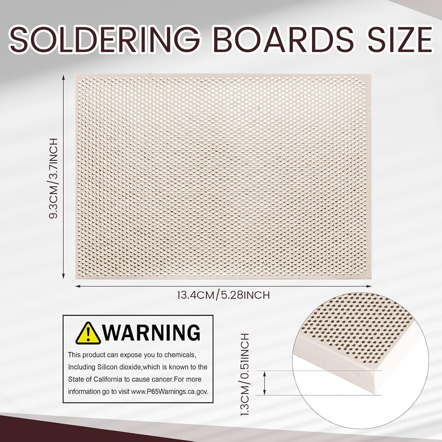 Gisafai 6 Pcs Jewelry Soldering Kit Include 2 Soldering Block Honeycomb Ceramic Welding Boards, 1 Copper Tongs, 3 Tweezers Reverse Tweezers Jewelers Making Melting Casting Tools Supplies