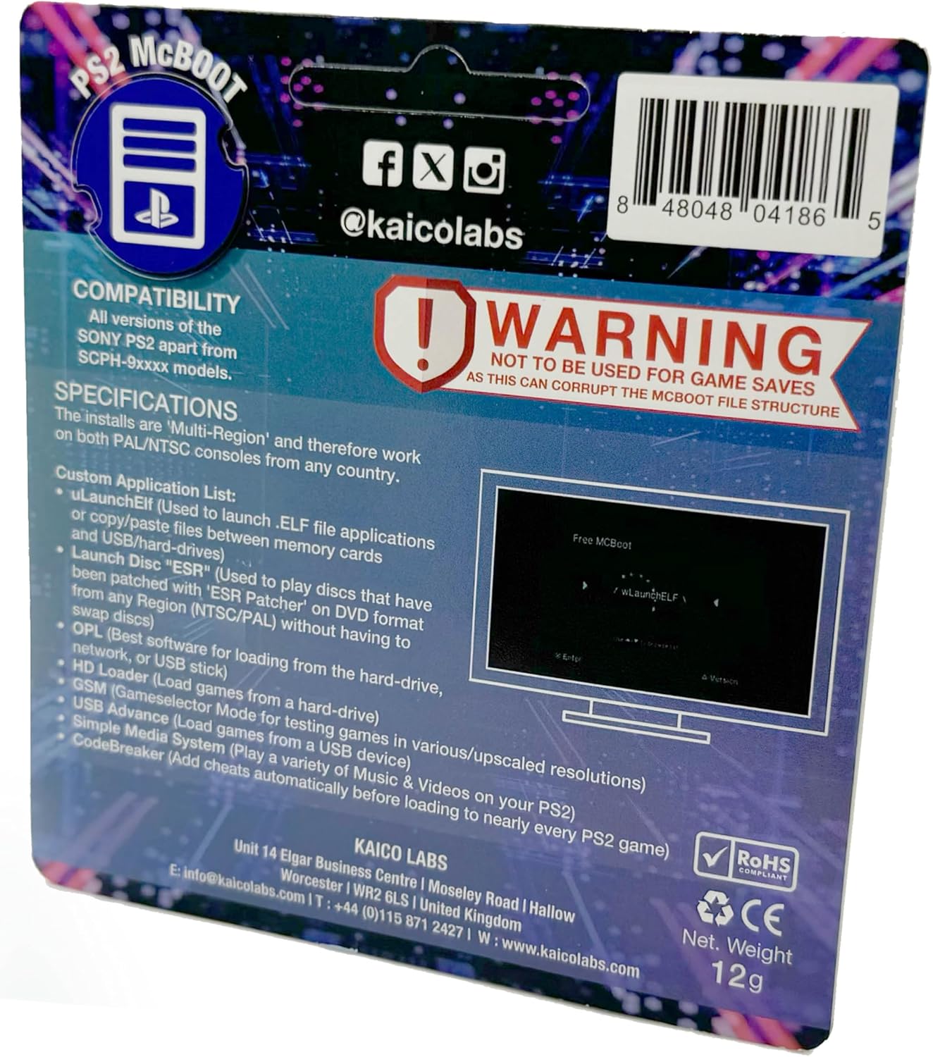 Kaico Free McBoot 8MB PS2 Memory Card – FMCB 1.966 for PS2 Console – Free McBoot PS2 Plug & Play – Memory Card PS2 Softmod Solution