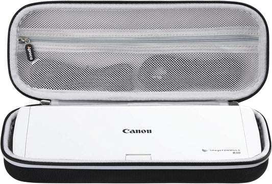 Aproca Portable Case Compatible with Canon ImageFORMULA R10 / ImageFORMULA P-215II Portable Document Scanner, Storage Hard Bag - Black (Case Only)