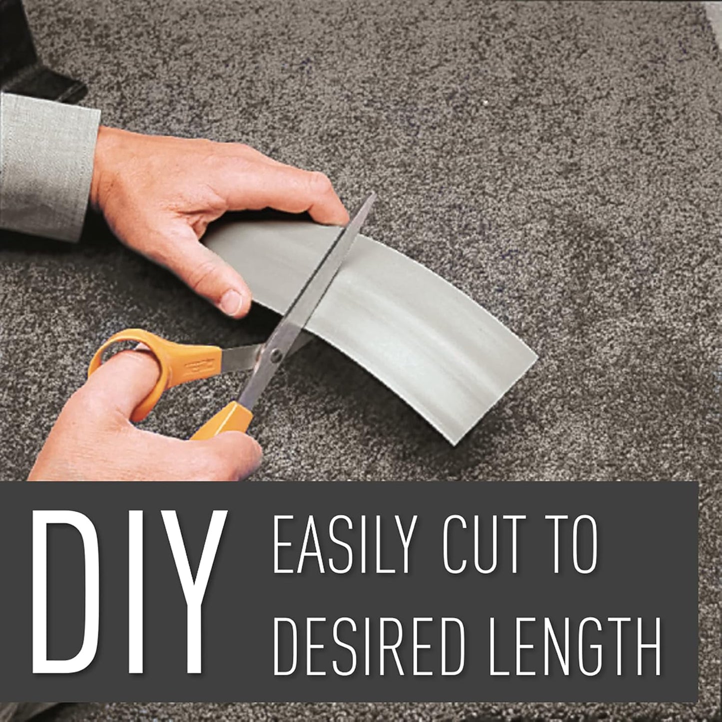 C2G Wiremold Floor Cord Management Kit, Corduct, Cord Protector, Wire Organizer and Hider, Rubber Cable Cover and Concealer, Gray, 5 Feet, CDG-5