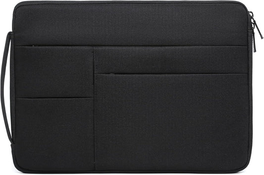 HYZUO 14-15 Inch Laptop Sleeve Bag for MacBook Air 15 M4 M3 M2, MacBook Pro 15, 15" Surface Laptop, XPS 14/15 Plus, Portable NoteBook Case for 14" HP Dell Lenovo ThinkPad Asus, Classic Black