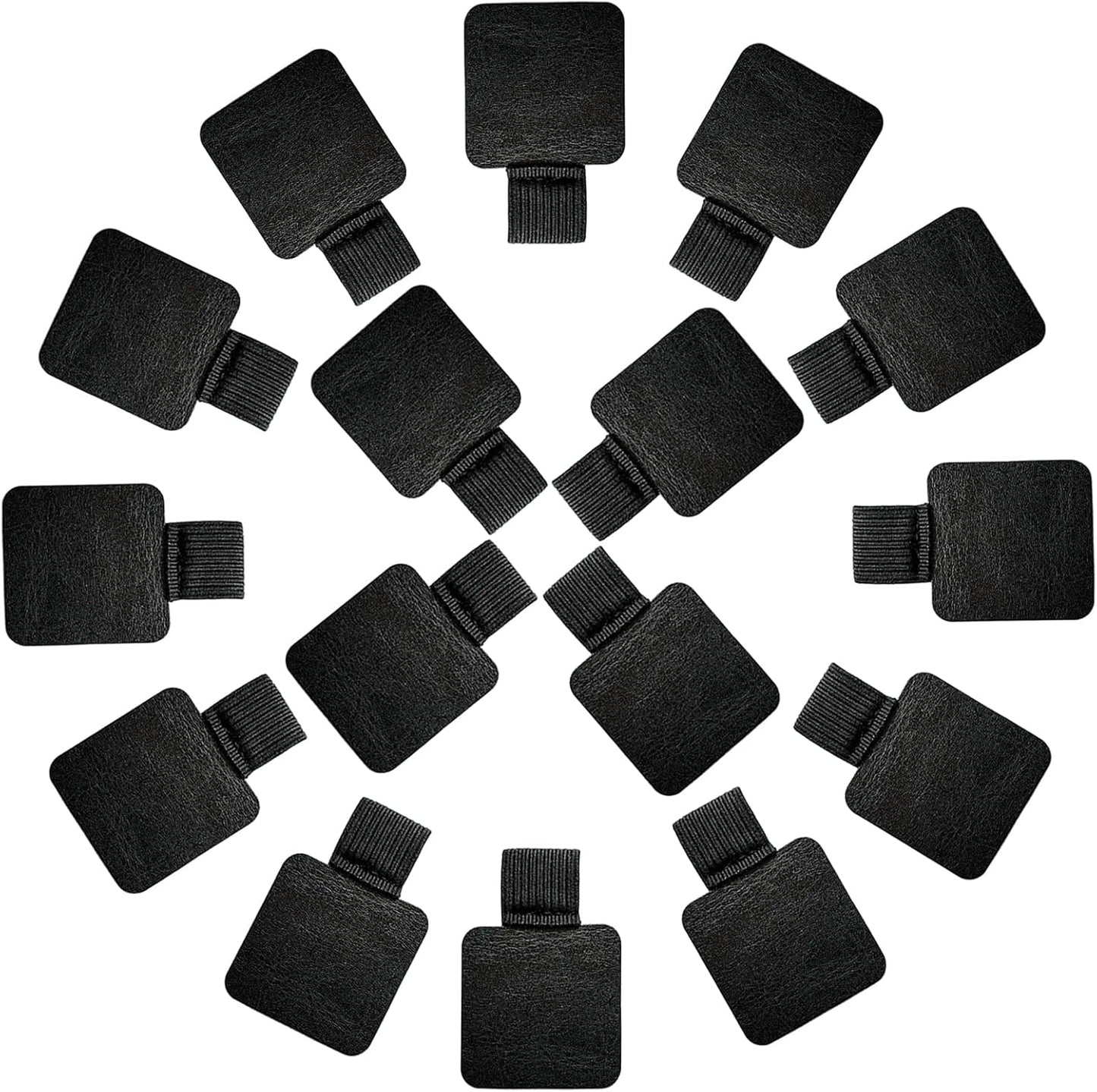 16PCS Notebook Pen Loop Holder,Self Adhesive Leather Pen Holder for notebook,Pencil Elastic Loop Designed for Notebooks,Journals,Calendars,Planners,Tablet Case for School,Office