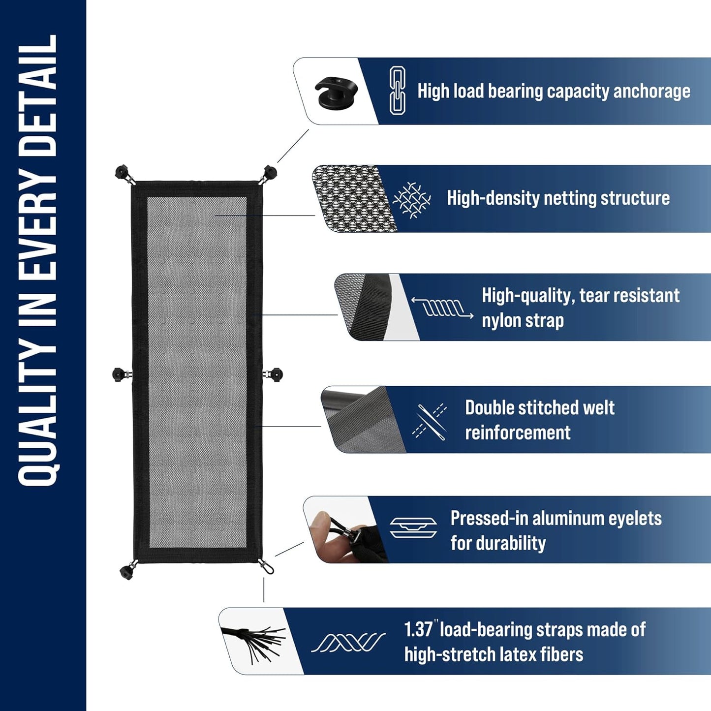 Cable Management net - Under Desk Wire Management - Flexible Under Desk Cable Management Tray Black
