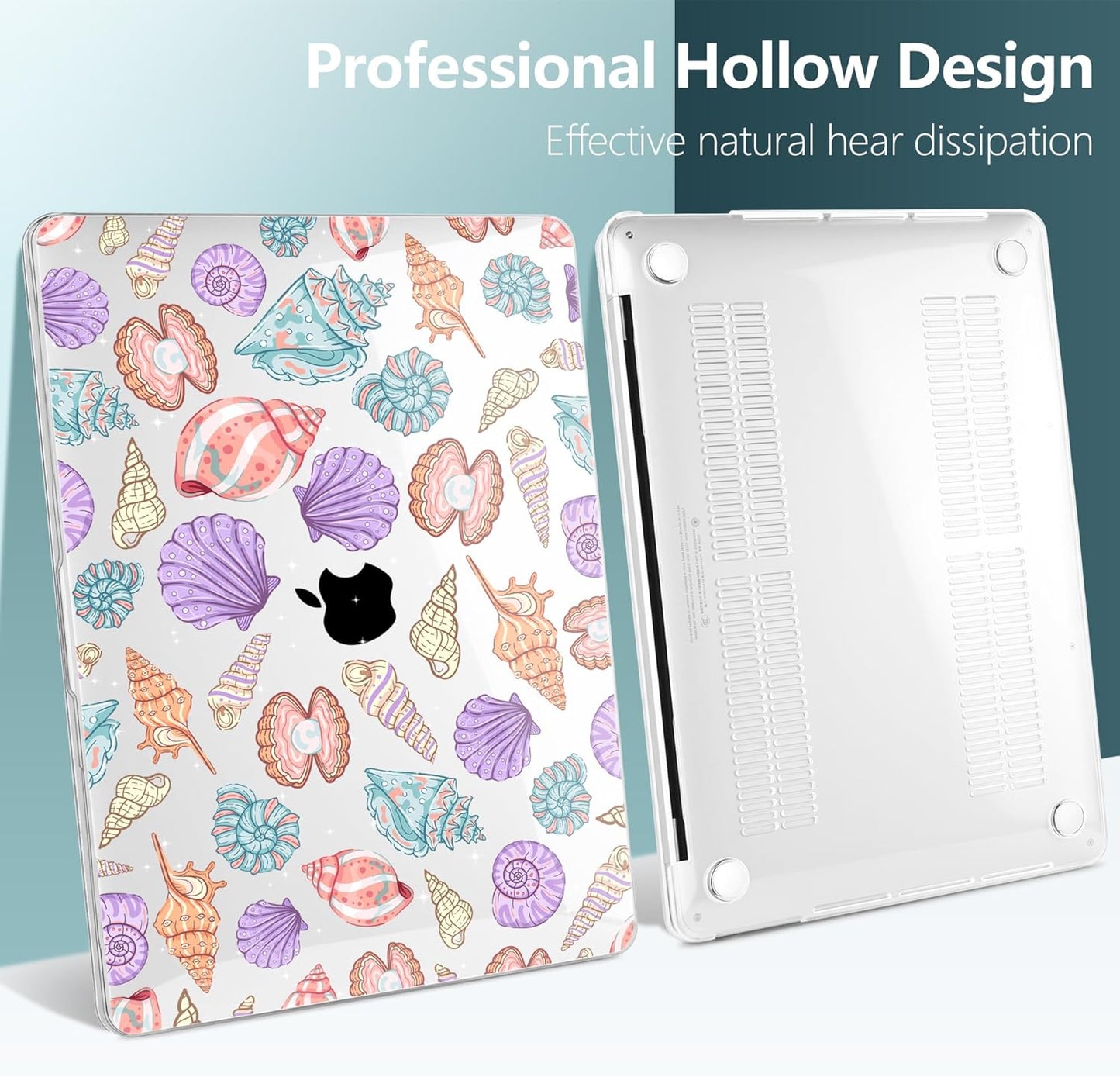 TWOLSKOO Compatible with MacBook Pro 13 inch Case 2023-2016 A2338 M2/M1 A2251 A2289 A2159 A1989 A1706, Plastic Hard Shell Cover & Keyboard Skin & Screen Protector, Colorful Shells