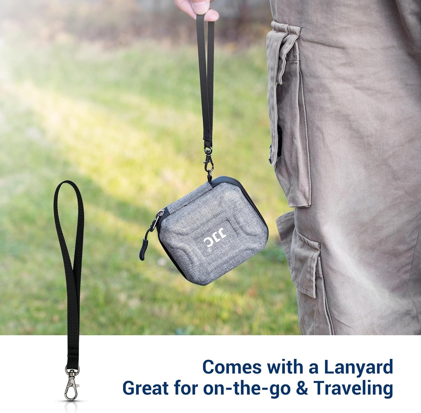 JJC Hard Shell Camera Lens Filter Case Up to 67mm (62mm 58mm 55mm 52mm 49mm 46mm 43mm 40.5mm 37mm),Water Resistant & Dustproof,Camera Filter Pouch with Microfiber Cleaning Cloth for Photography