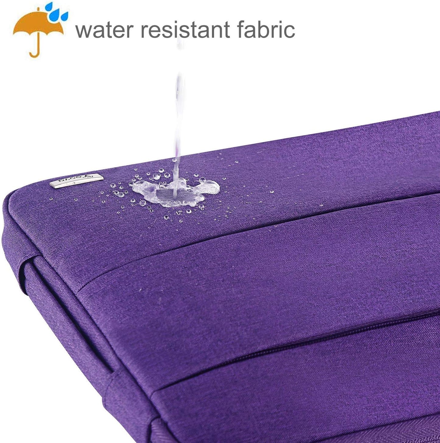 Voova Laptop Sleeve Carrying Case 15.6 16 Inch,Slim Computer Cover Bag Compatible with MacBook Pro 15/16, Dell xps 15,15-16 Inch HP Dell Asus Acer Laptop, Purple