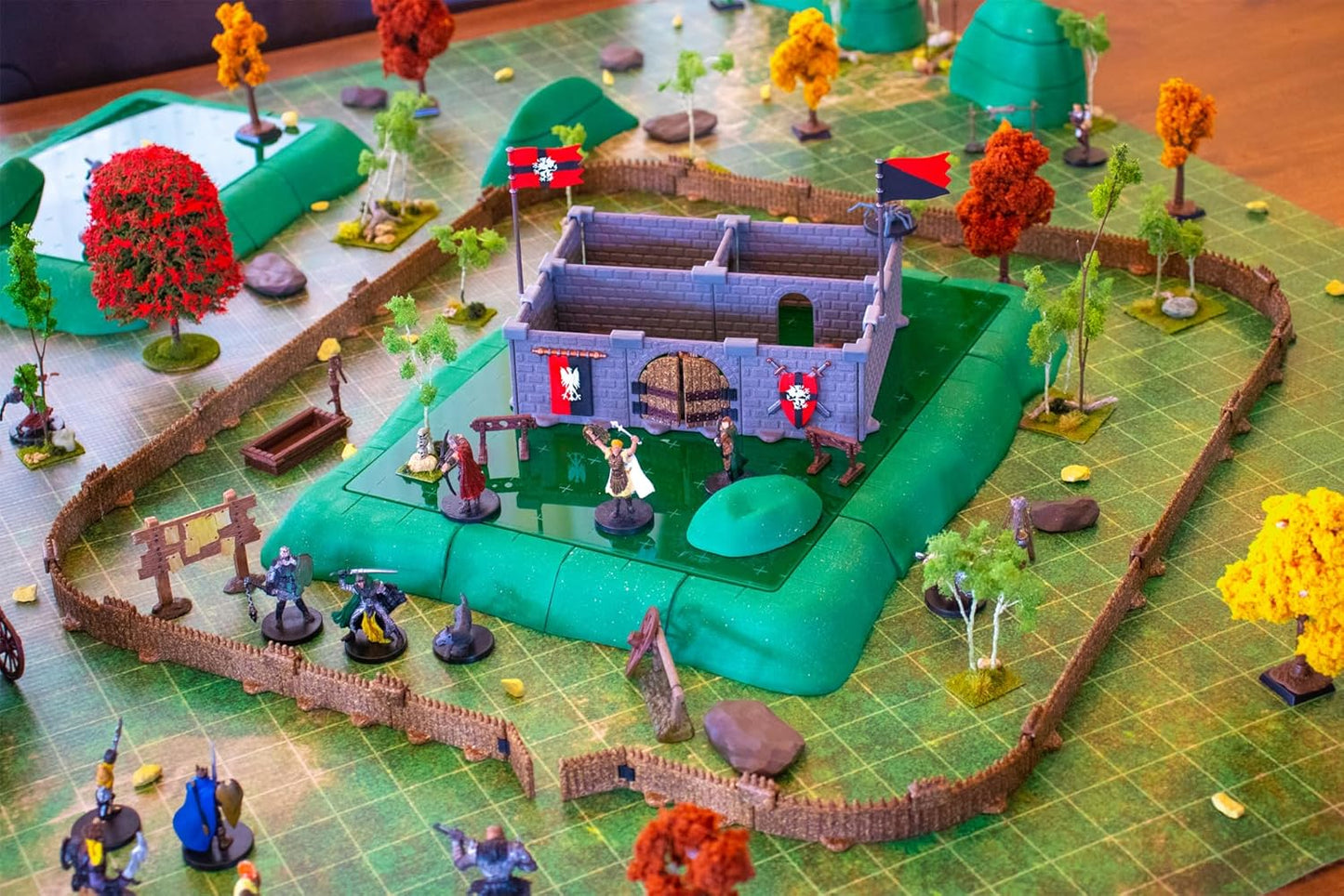 Chimera Terrain Set - Mini Dungeon Castle Cavern DND Terrain for Tabletop RPGs, Dungeons & Dragons, Pathfinder, War Gaming, and More! - by DCD (137+pcs, 7sqft)