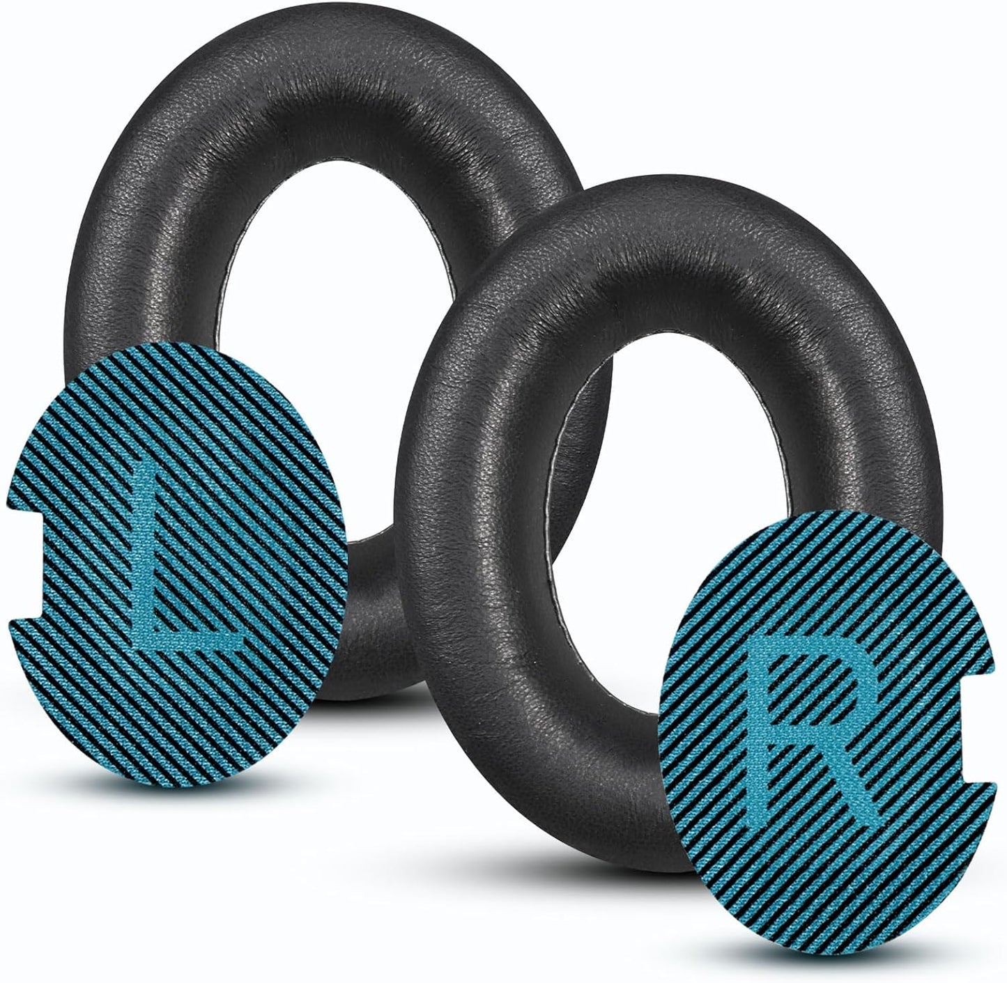 Headphones Replacement Ear Pads, Sheepskin Ear Cushions for Bose AE2/QuietComfort 15/QC25 Improved Durability, Ear Pads Cushions with High-Density Foam, Thickness and Sound Isolation -Black