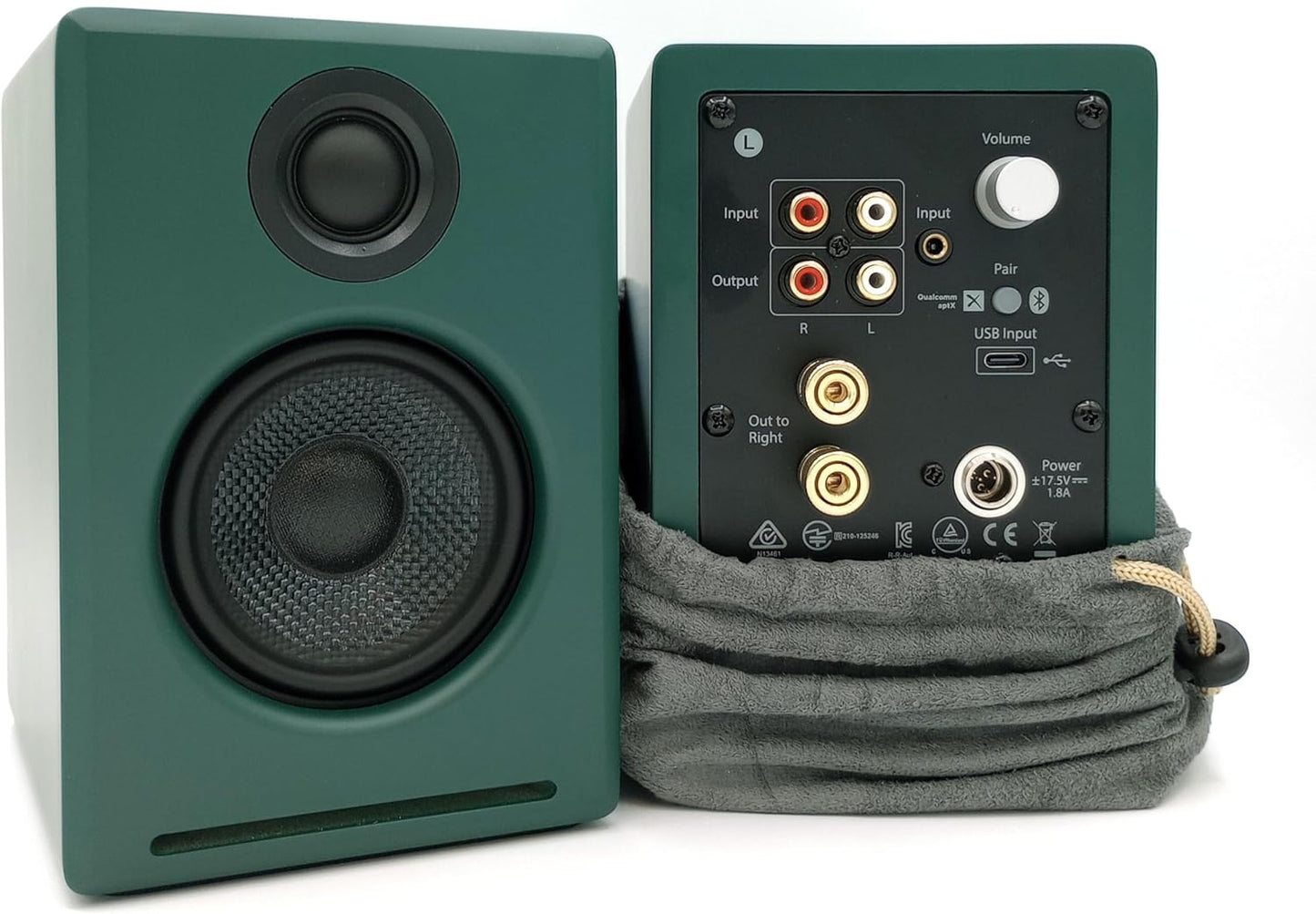 Audioengine A2+ Desktop 24 Bit Limited Edition Wireless Bluetooth Desktop Speakers - 60W Computer Speakers for Music and Gaming Accessories