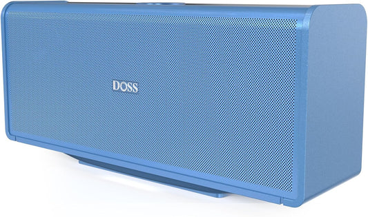 DOSS SoundBox Ultra Bluetooth Speaker with 2.1 Channel Audio, 80W Superior Sound with Deep Bass, Two DSP Technologies, 18H Playtime, BT 5.3, Wireless for Home, Office, Room-Blue