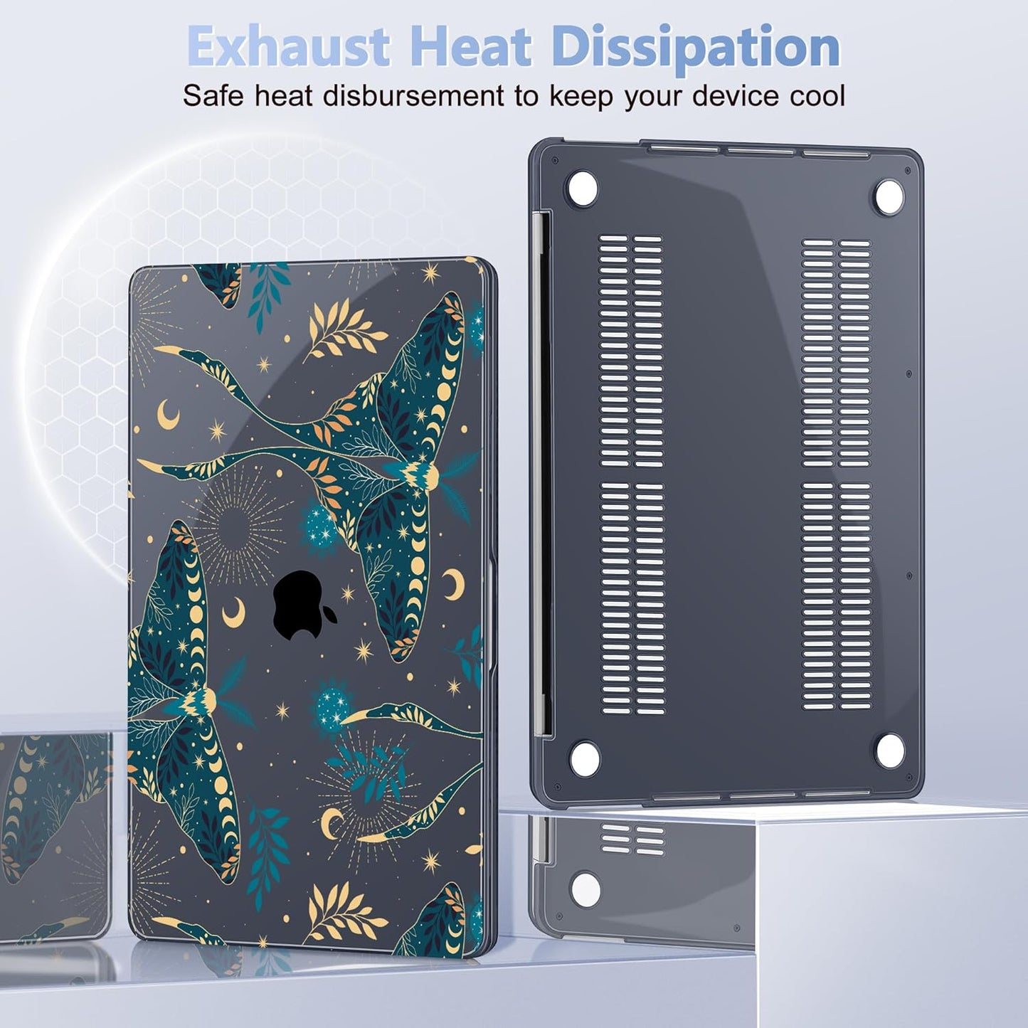 for MacBook Pro 16 inch Case 2019 2020 Release Model A2141, Plastic Hard Shell Cover with Keyboard Cover & Screen Protector for MacBook Pro 16 inch with Touch Bar & Touch ID - Butterfly P113