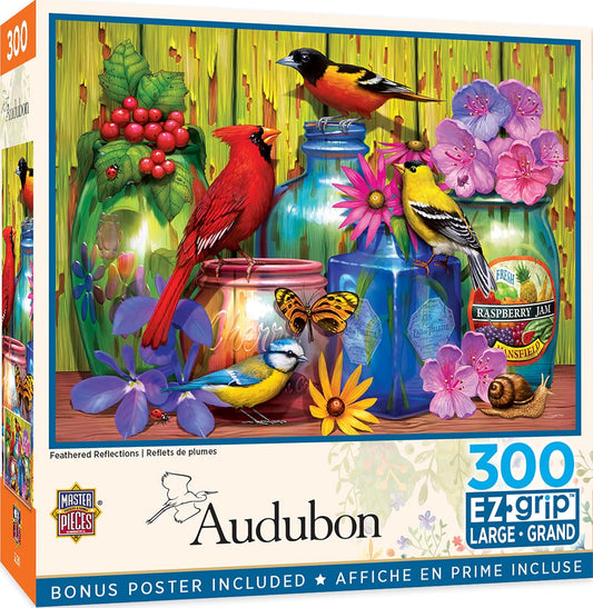 Baby Fanatics MasterPieces 300 Piece EZ Grip Jigsaw Puzzle - Feathered Reflections - 18"x24"
