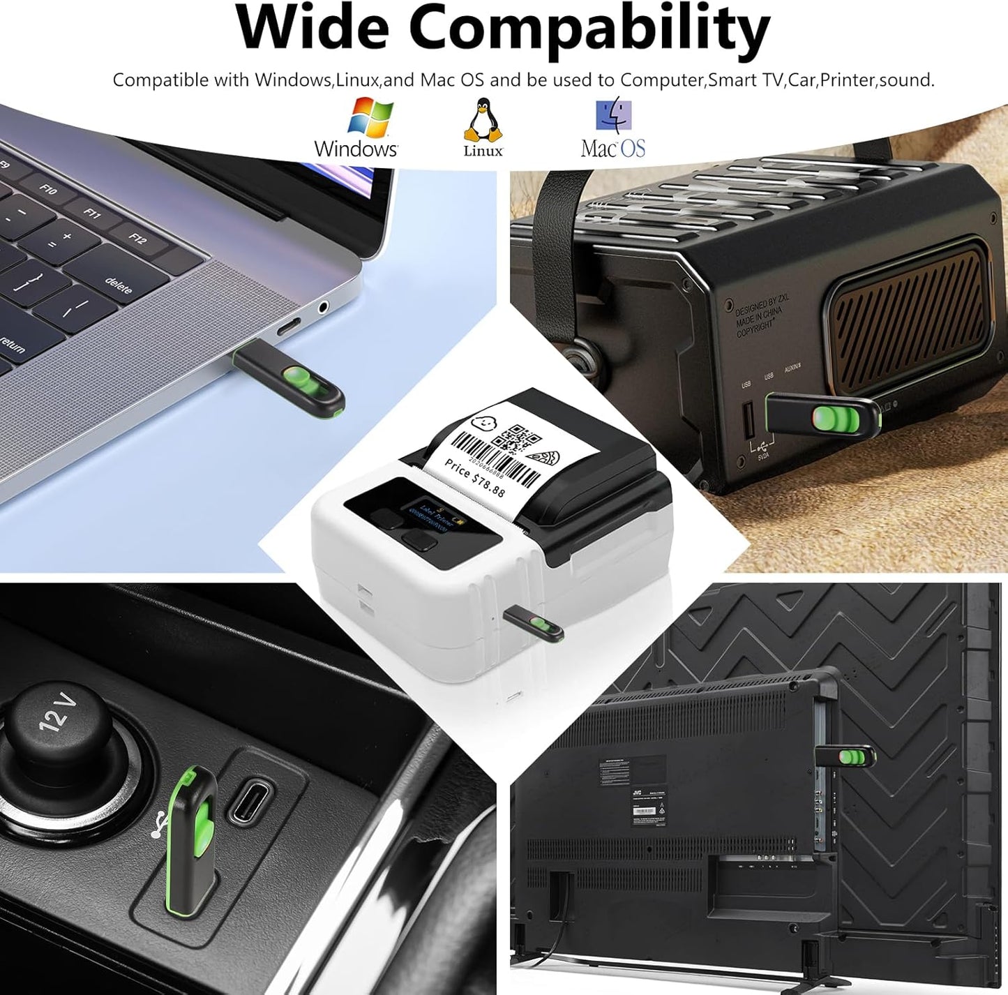 64GB USB Flash Drive 2 Pack 64 GB USB Thumb Drive Memory Stick Jump Drives Pendrive for Storage (2 Colors, 64G)