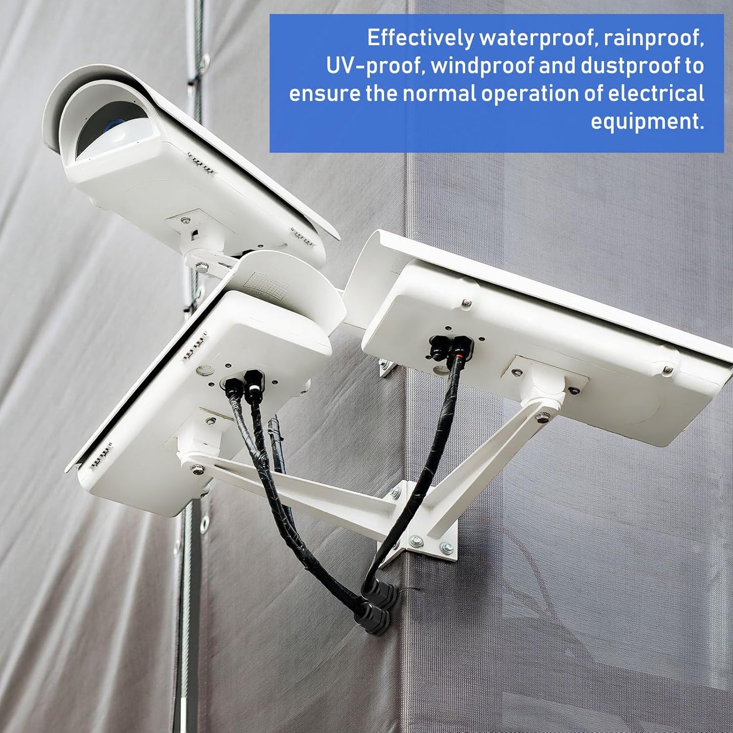 Duraaamo 100pcs Nylon Cable Gland Kit 3-25 mm Cable Gland Connectors NPT Waterproof Strain Relief Cord Connector Black Plastic Cord Grip Weatherproof Cable Pass Through PG7 PG9 PG13.5 PG21 PG29