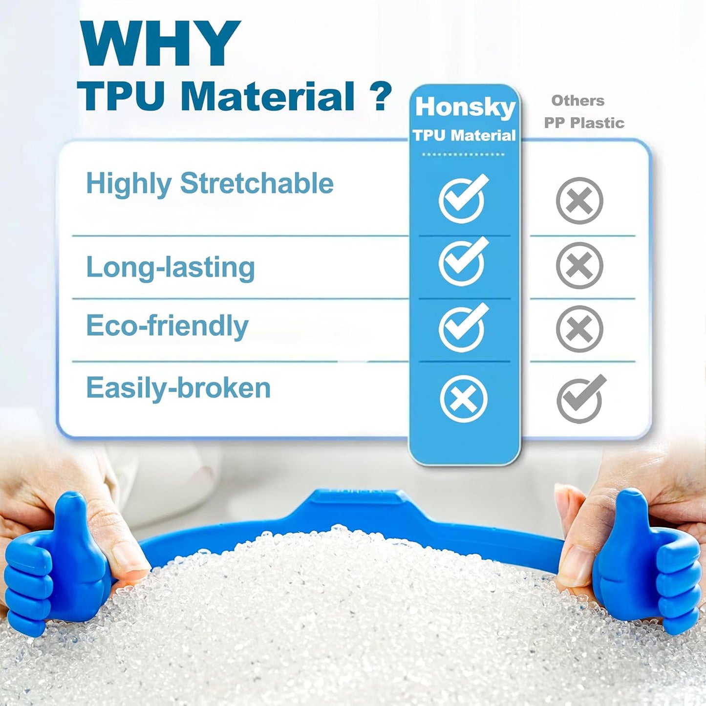 Honsky Thumbs Up 2 Pack Tablet Stands, Compatible with iPad, Samsung Galaxy, iPhone Pro Max, Universal Cute, Purple