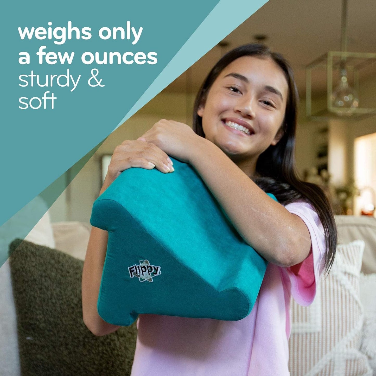 Flippy Tablet Holder and Soft Compatible with iPads, Tablets, and Books, Portable Lap-Pillow Holder for Books or Electronic Devices - Greyster 2.0