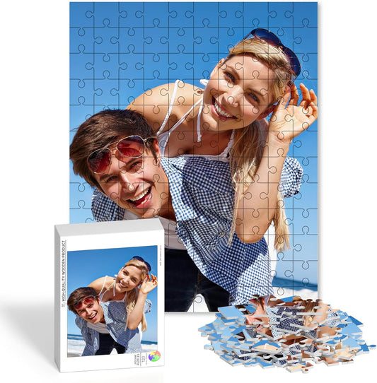 Custom Puzzles from Photos, Personalized Photo Puzzle for Adults 35/70/120/500/1000 Piece, Customized Picture Puzzle Jigsaw for Teens Kids, Birthday,Family,Holidays,Wedding,Father's Day Puzzles Gift