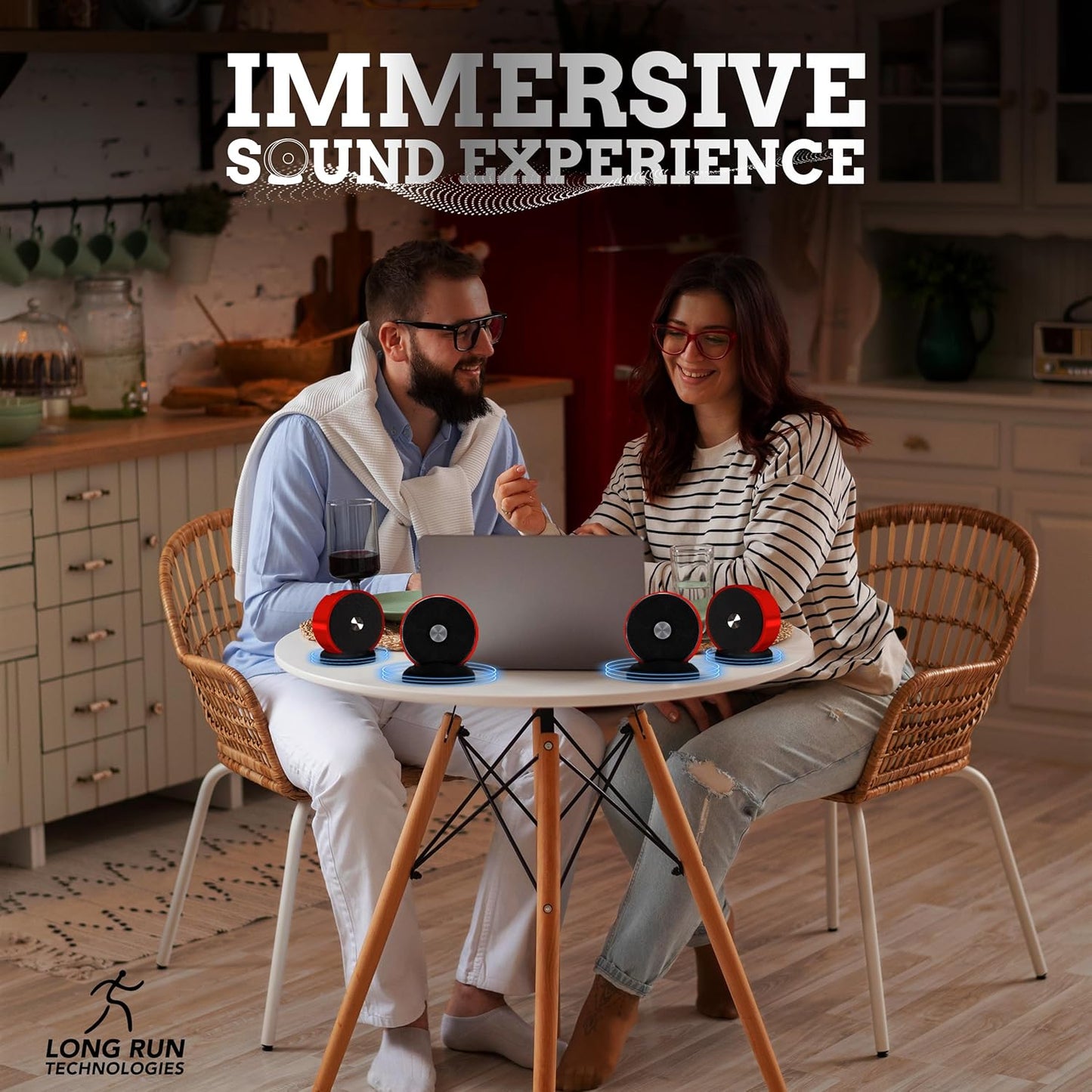 Bluetooth Speaker Pair - TF SD Card 3.5 mm Audio Cable - Dual Pairing Bluetooth Speakers - Bluetooth Multiple Wireless Speakers - Mothers Day Gift For Mothers - Bluetooth Speaker Multiple Pairing Red