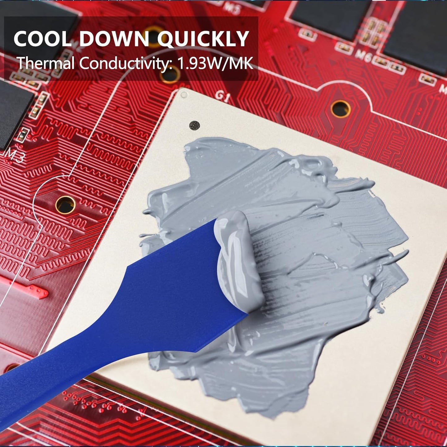 HY500-200g CPU Thermal Heatsink Grease Paste Compound Thermal Conductivity: >1.93W/m-k Carbon Based High Performance for CPU PC GPU PS5-200 Grams …