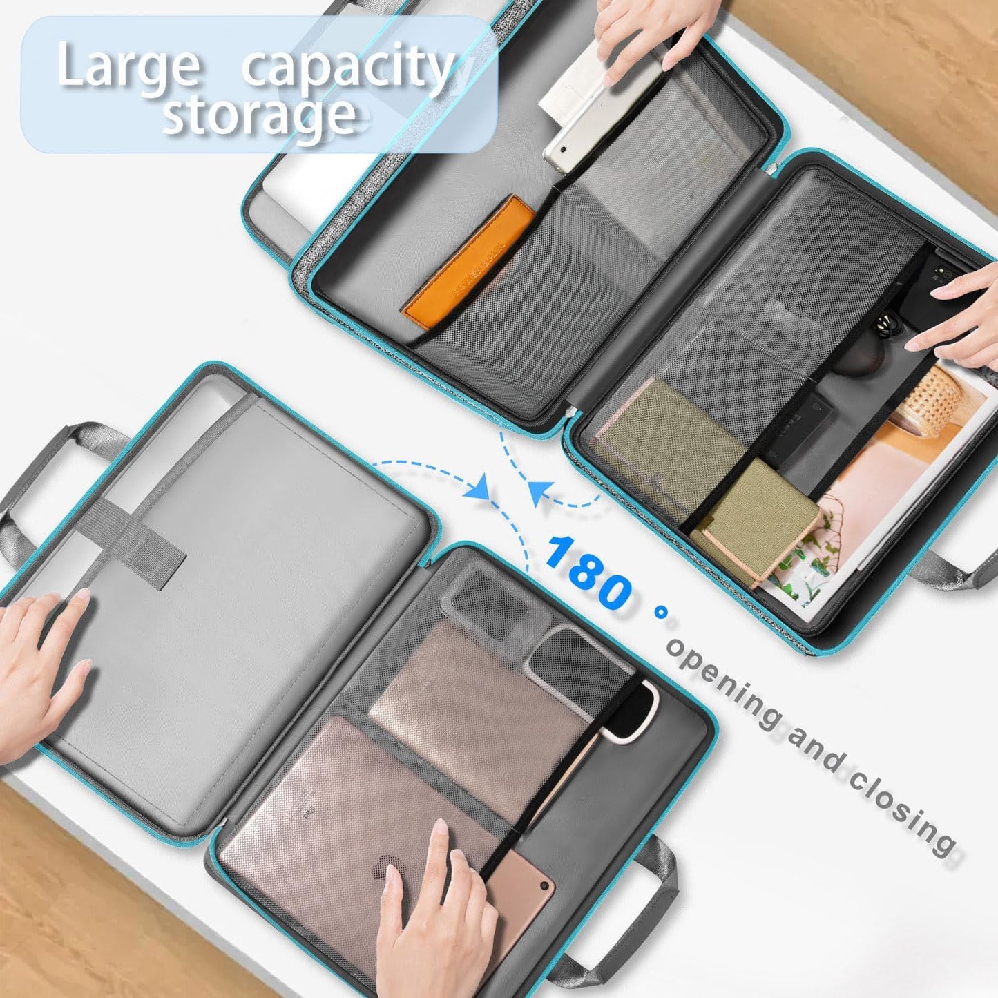 ZINZ Laptop Case Computer Sleeve Briefcase with Multi-pockets for 11.6 12.9 13 13.3 14 15 15.6 16 inch Notebooks