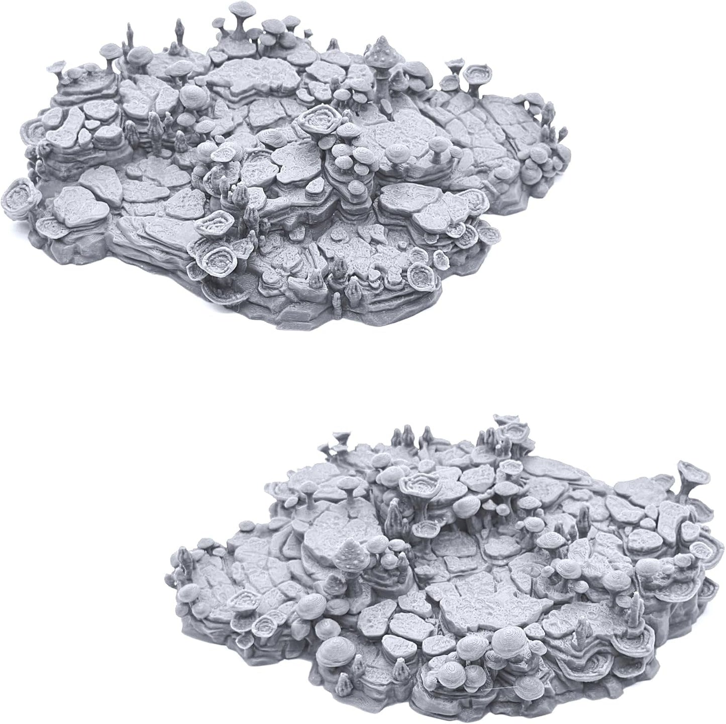 EnderToys Shroom Grotto Floors by Printable Scenery, 3D Printed Tabletop RPG Scenery and Wargame Terrain 28mm Miniatures