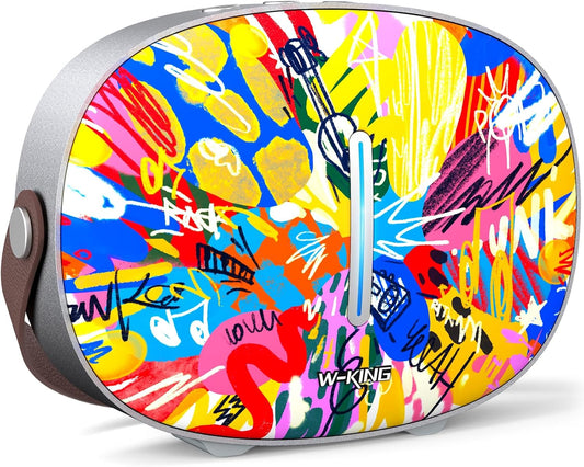 Bluetooth Speaker, W-KING T8II Portable Loud Speakers Bluetooth Wireless, 96W Max Party Large Outdoor Speaker Boombox Subwoofer, Heavy Bass/Crystal Clear Sound/Fast Charging/LED/BT5.4/AUX/USB Playback