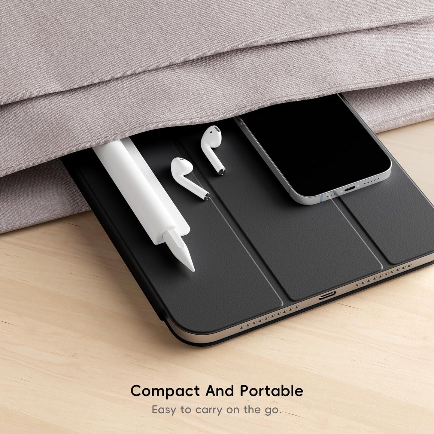 ELETIUO Silicone Pencil Holder Sleeve,Compatible with Apple Pencil (USB-C),Apple Pencil 1st/ 2nd Generation,Strong Adhesive Sticky Attached to iPad Case for Stylus Pens,White