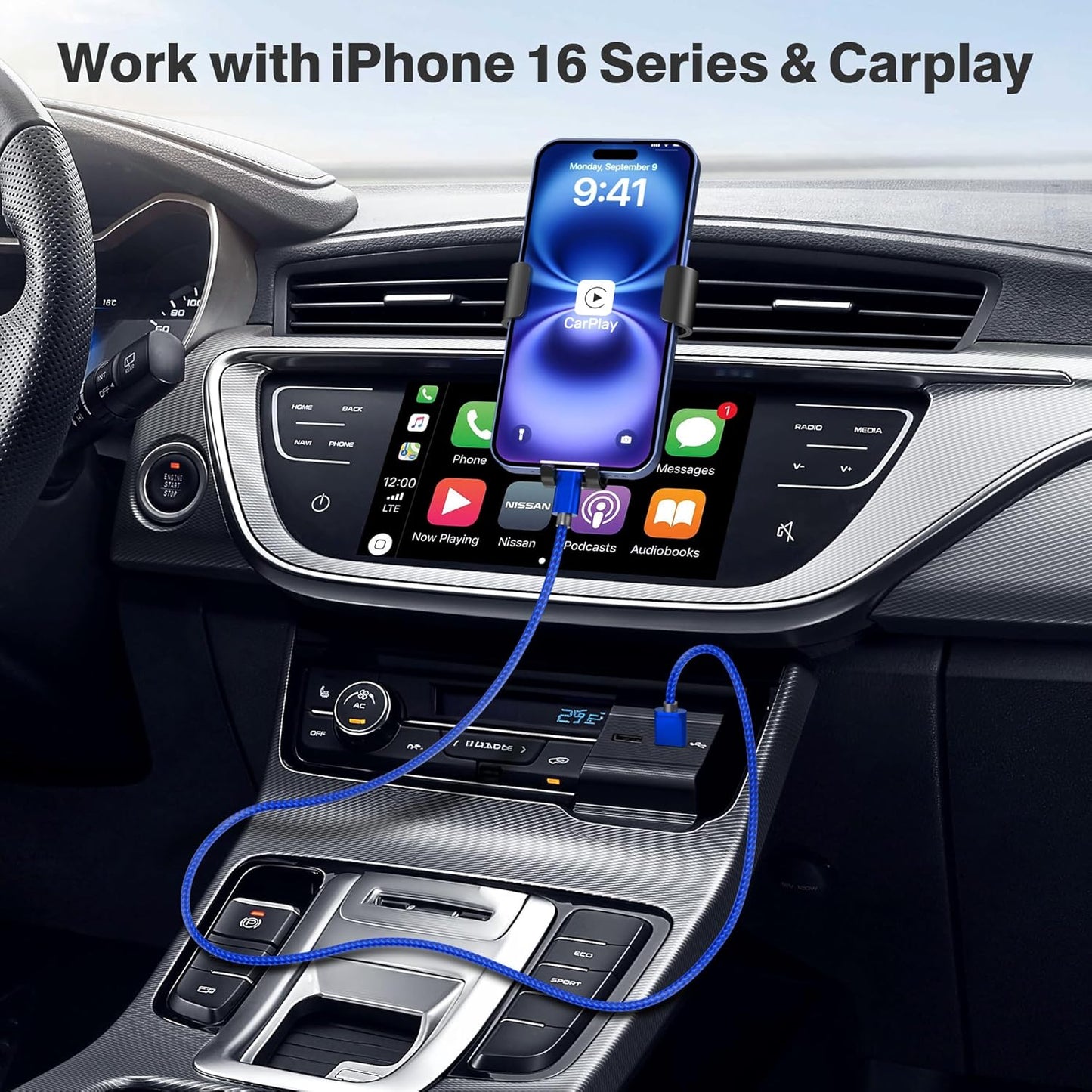 Elebase for iPhone 16 Car Charger Cable 1.5/3.3/6.6FT 3 Pack,Type C Charging Cord for Car iPhone 16 Pro Max Plus 15,Kindle Fire HD 2022 12th,10 9th,8 10th Generation,Samsung Galaxy S24,S23,A54 Flip 6