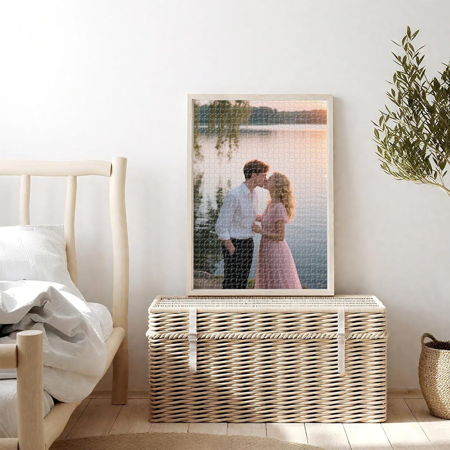 Custom Photo Puzzle – Personalized 1000 Piece Jigsaw Puzzle from Your Photos – Custom Puzzle Gift for Family, Pets, Wedding, Anniversary, Adults, and Couples(1000-vertical)